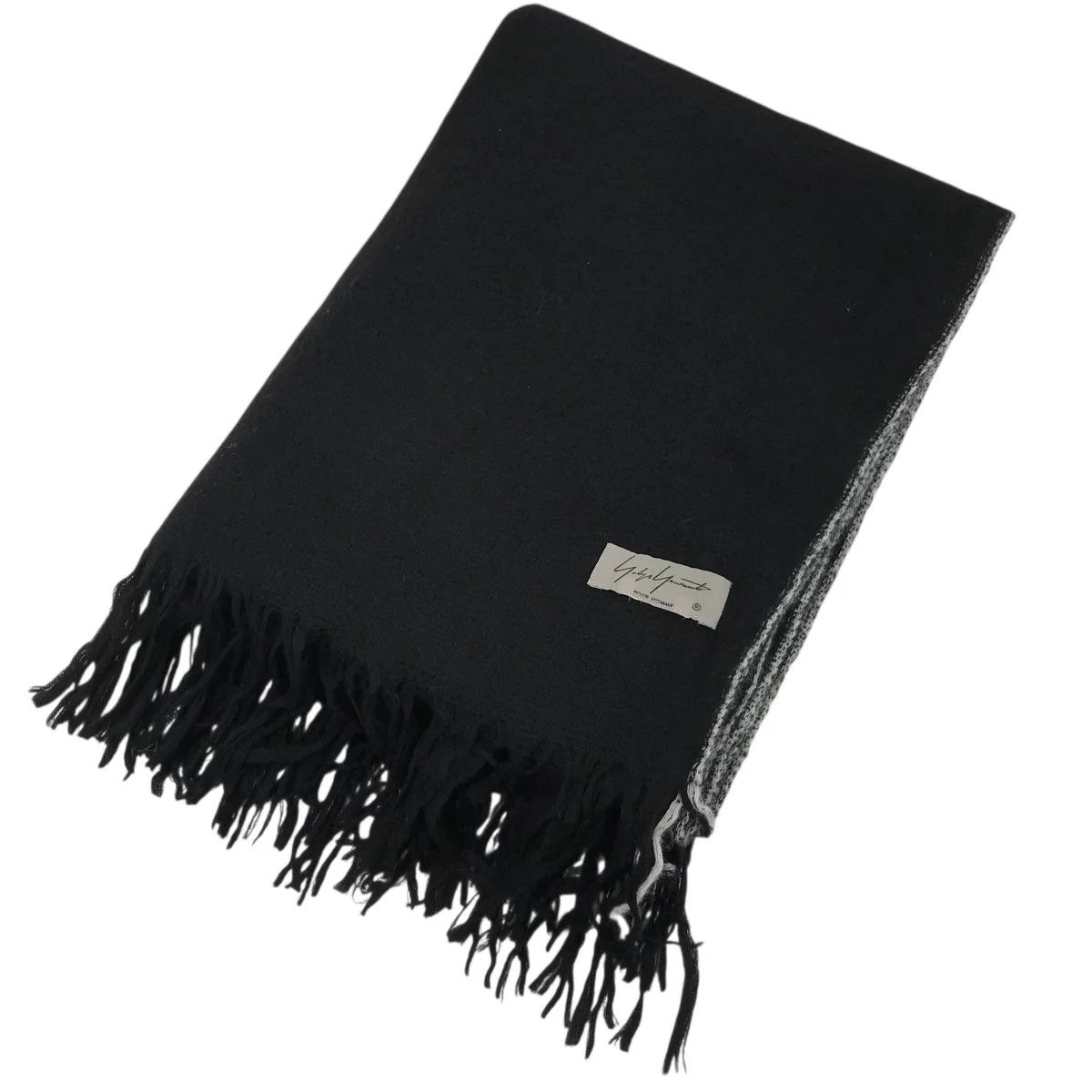 Yohji Yamamoto Yohji Yamamoto pour homme/ Double-woven fringe scarf Size ONE SIZE - 1 Thumbnail
