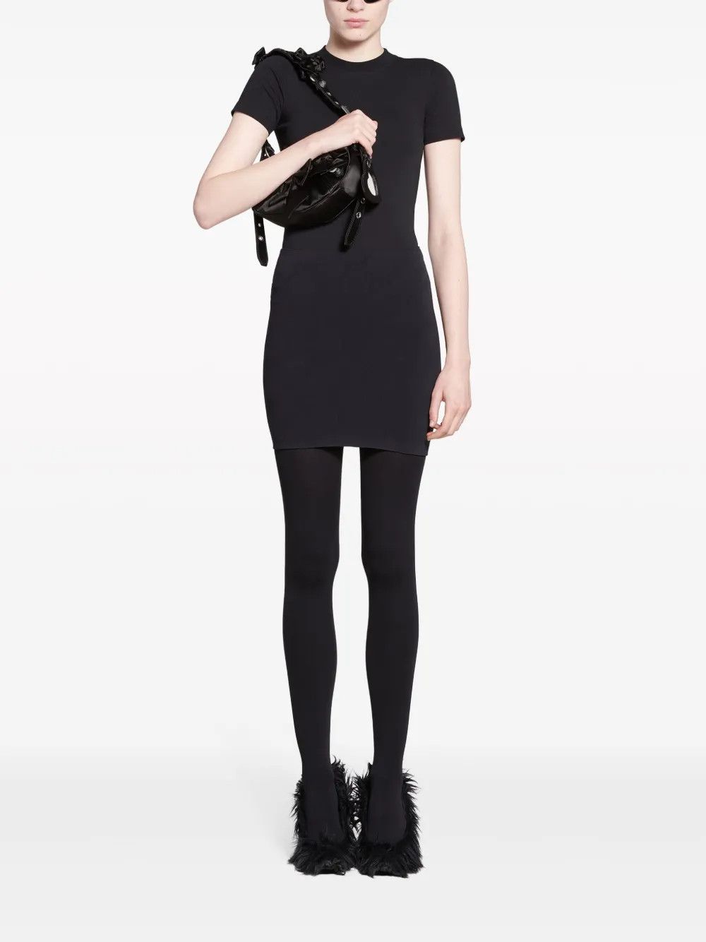 Balenciaga o1srvl11e1025 Handwritten T-Shirt Fitted in Black Size XL / US 12-14 / IT 48-50 - 2 Thumbnail