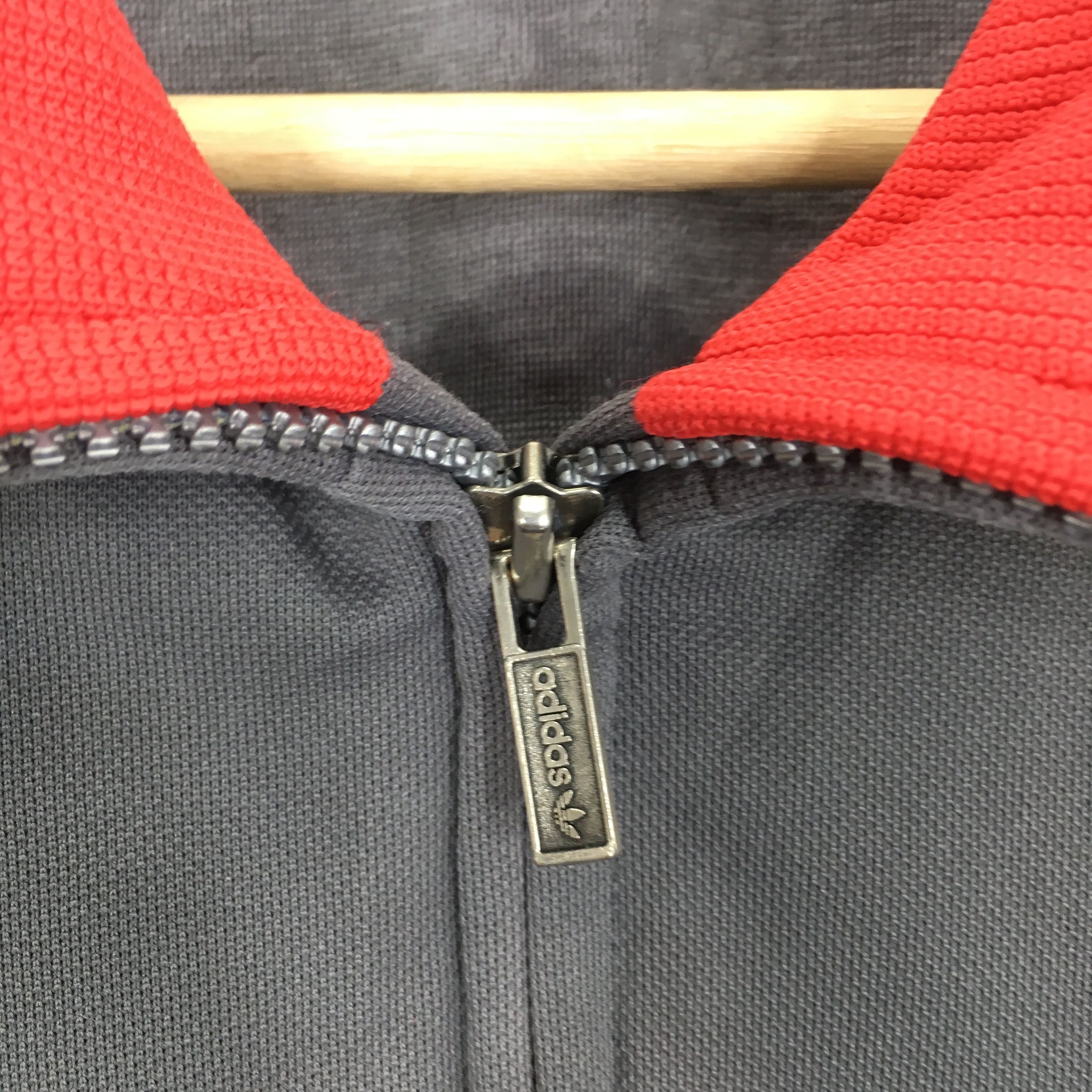 Adidas Vintage 90's Adidas Trefoil Grey Track Top Sweater Sports Size US M / EU 48-50 / 2 - 9 Thumbnail