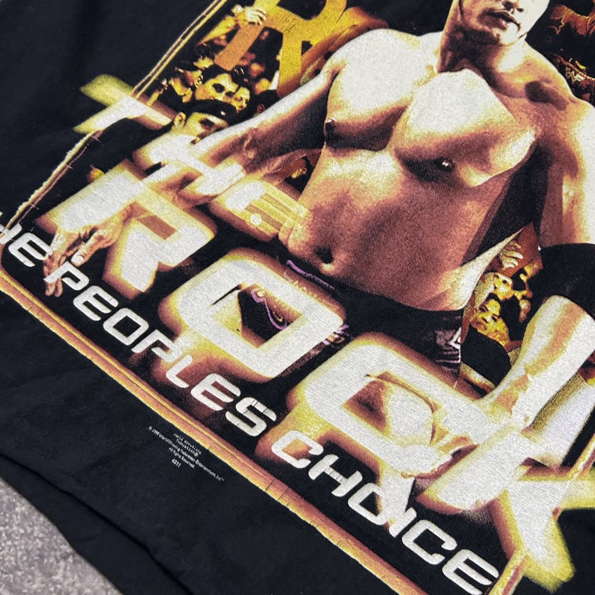WWE Vintage WWE The Rock 1999 big graphic logo movie sleeveless Size US M / EU 48-50 / 2 - 4 Thumbnail