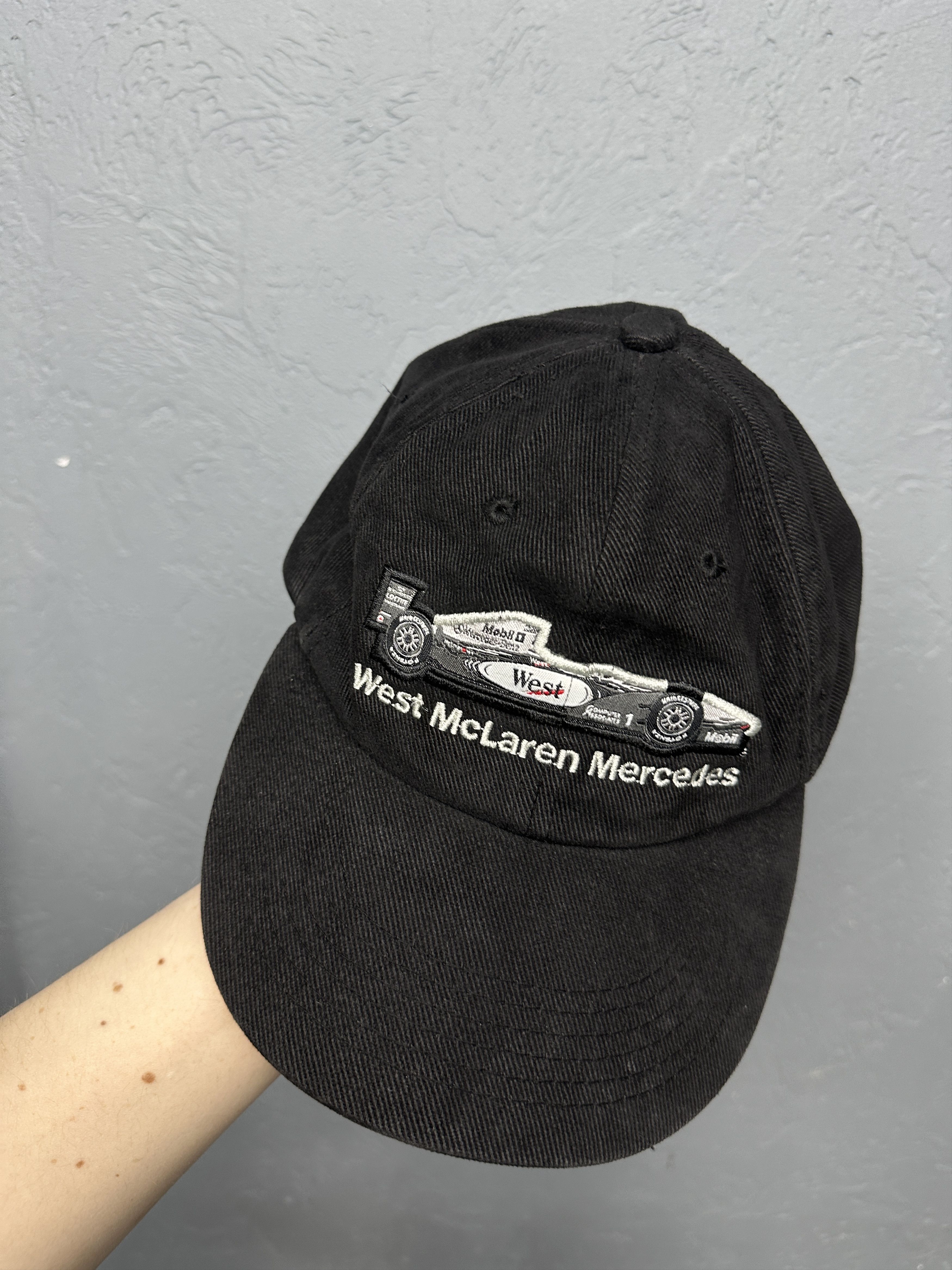 Mercedes-Benz West McLaren Mercedes Formula 1 Vintage Cap Hat Embroidered Size ONE SIZE - 4 Thumbnail