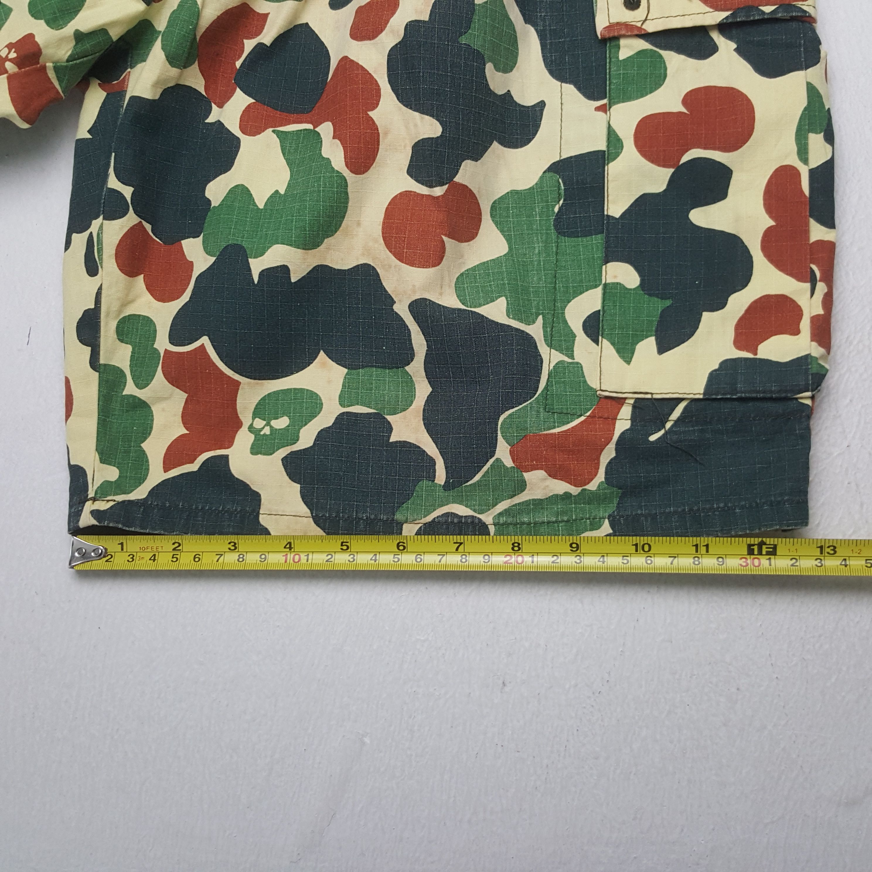 Japanese Brand Vintage Satan Arbeit Skull Camo Shorts Pants Size US 32 / EU 48 - 8 Thumbnail