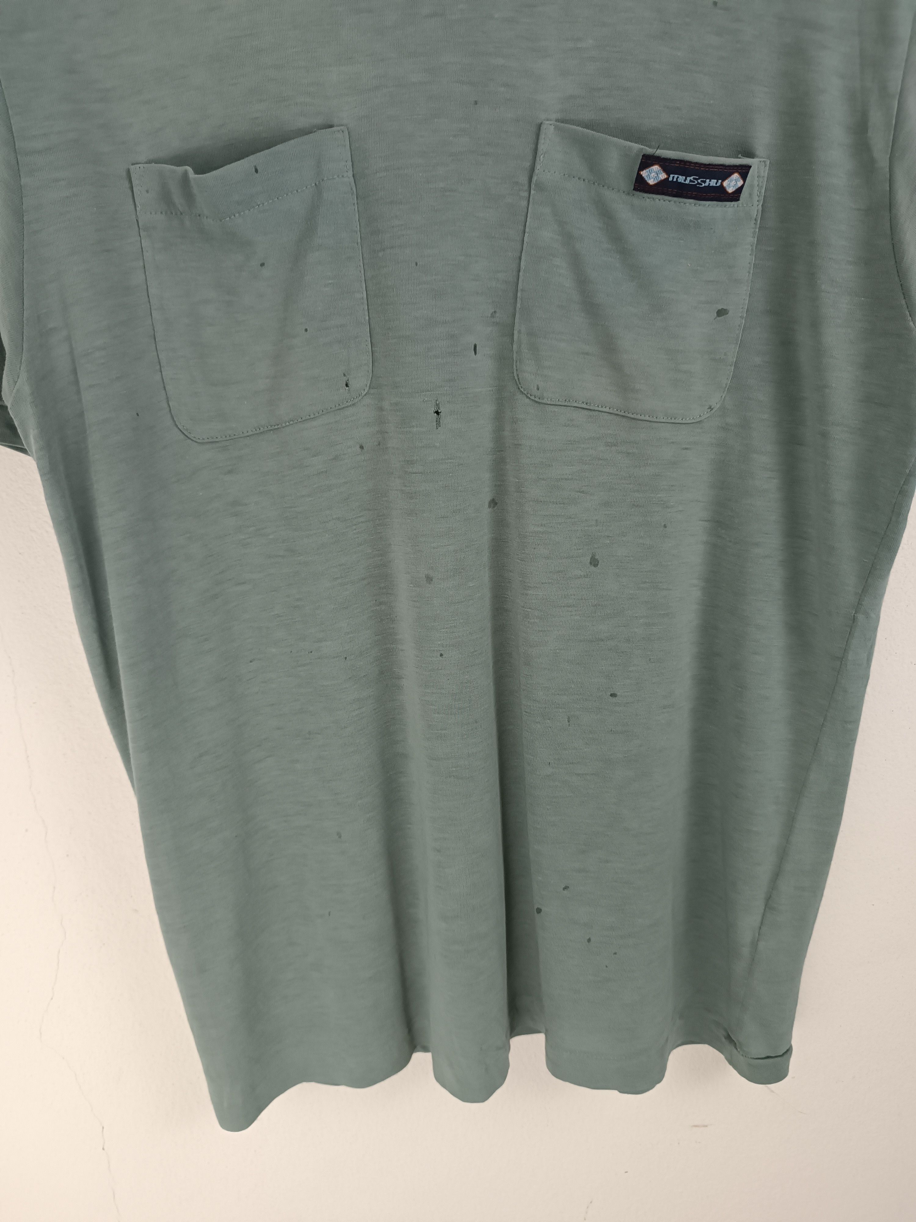 Japanese Brand THRASHED FADED VINTAGE 90'S MUSSHU 2 POCKET TEE VERY RARE Size US M / EU 48-50 / 2 - 6 Thumbnail