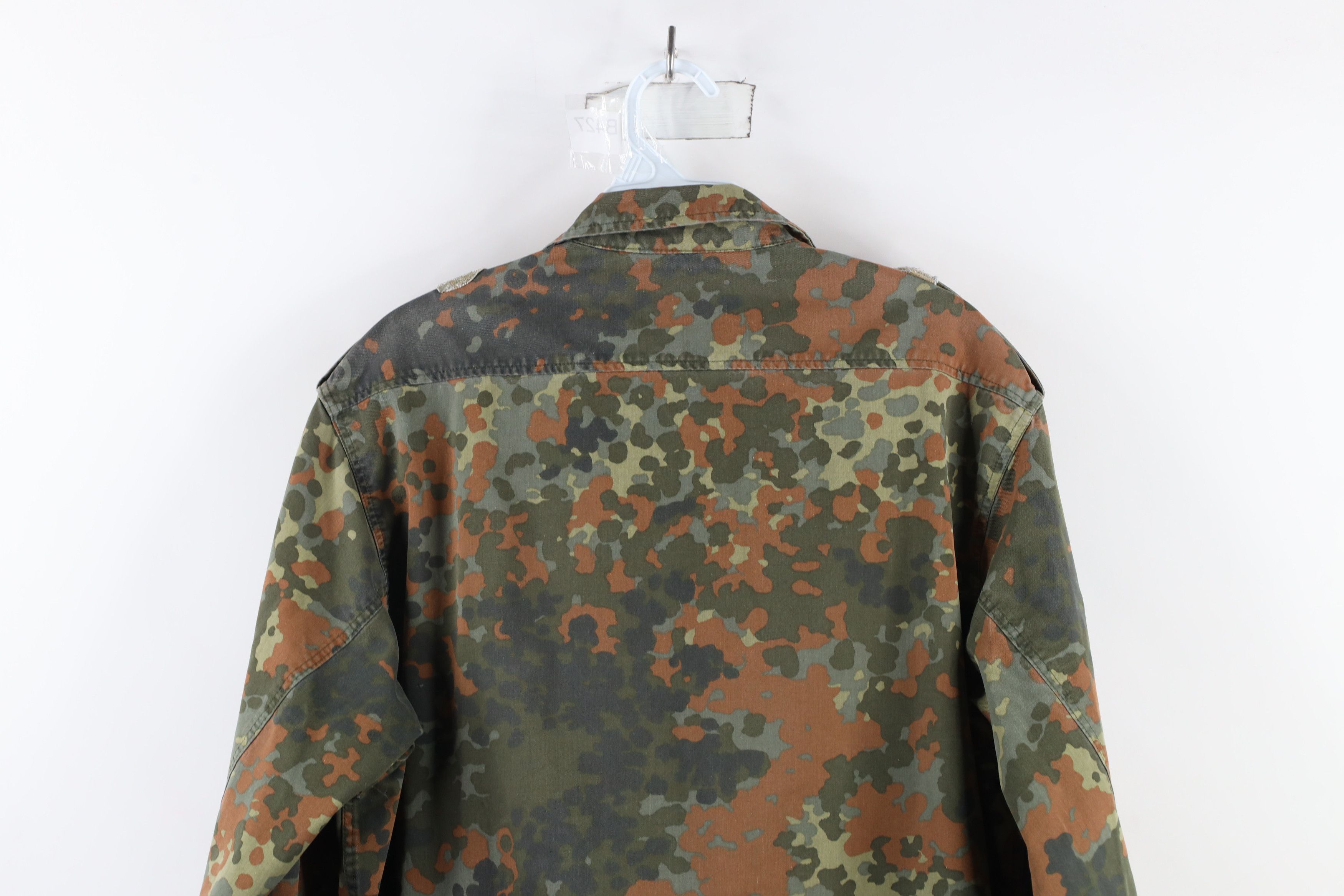Vintage Vintage 90s German Military Camouflage Combat Field Jacket Size US L / EU 52-54 / 3 - 15 Thumbnail