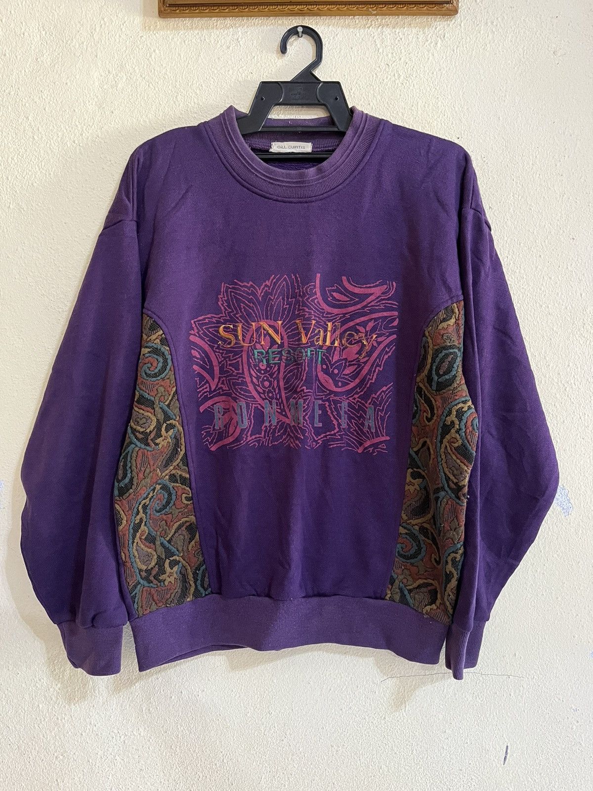 Vintage GiLL Cuirtis Sweatshirt Sun Valley Resort Run Mega