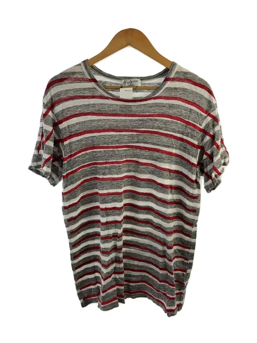 Yohji Yamamoto Asymmetrical Striped Tee Size US L / EU 52-54 / 3 - 1 Thumbnail
