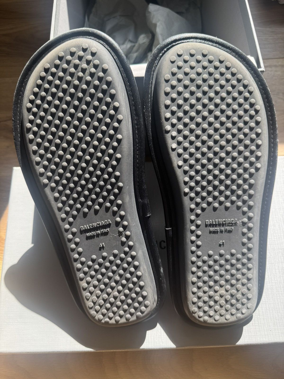 Balenciaga Balenciaga HOME FLAT Leather Mule Slippers Size US 7 / EU 40 - 3 Thumbnail