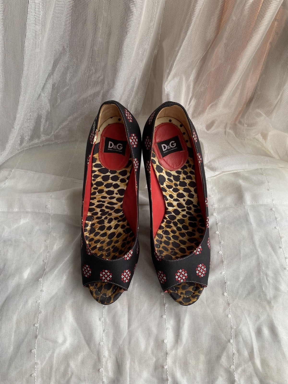 Dolce & Gabbana D&G Dolce & Gabbana Peep-Toe Heels Size US 6.5 / IT 36.5 - 4 Thumbnail