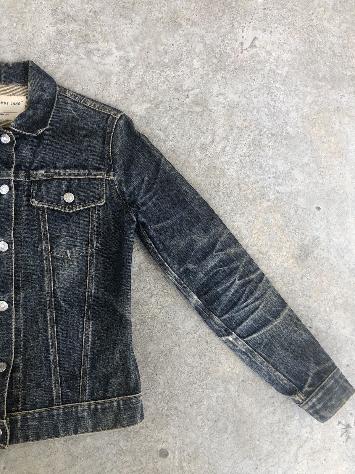Helmut Lang Helmut Lang Denim Jacket Classic Raw Denim Size US XS / EU 42 / 0 - 4 Thumbnail