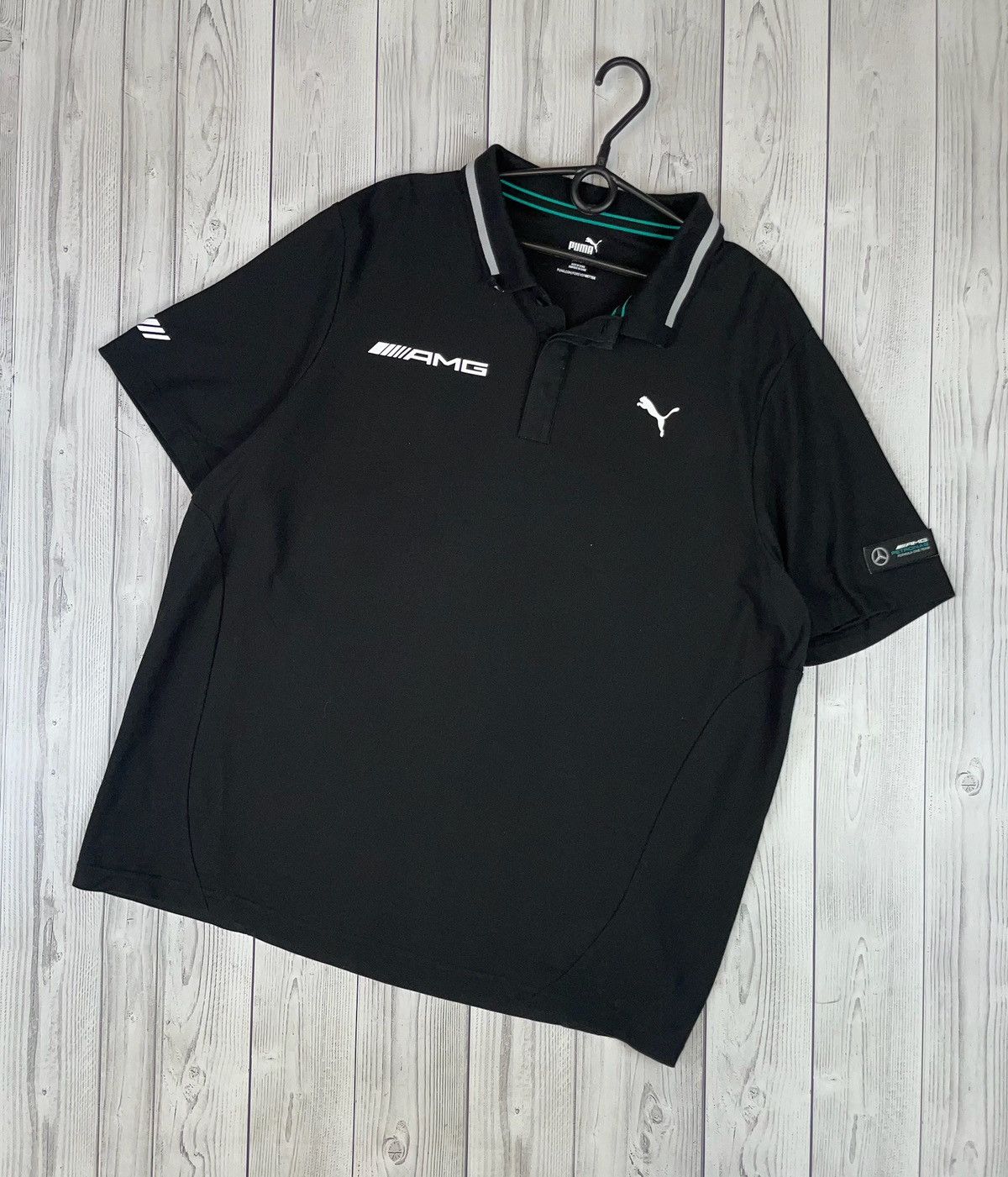 Mercedes-Benz Puma x Mercedes AMG petronas size XXL polo black Size US XXL / EU 58 / 5 - 1 Thumbnail