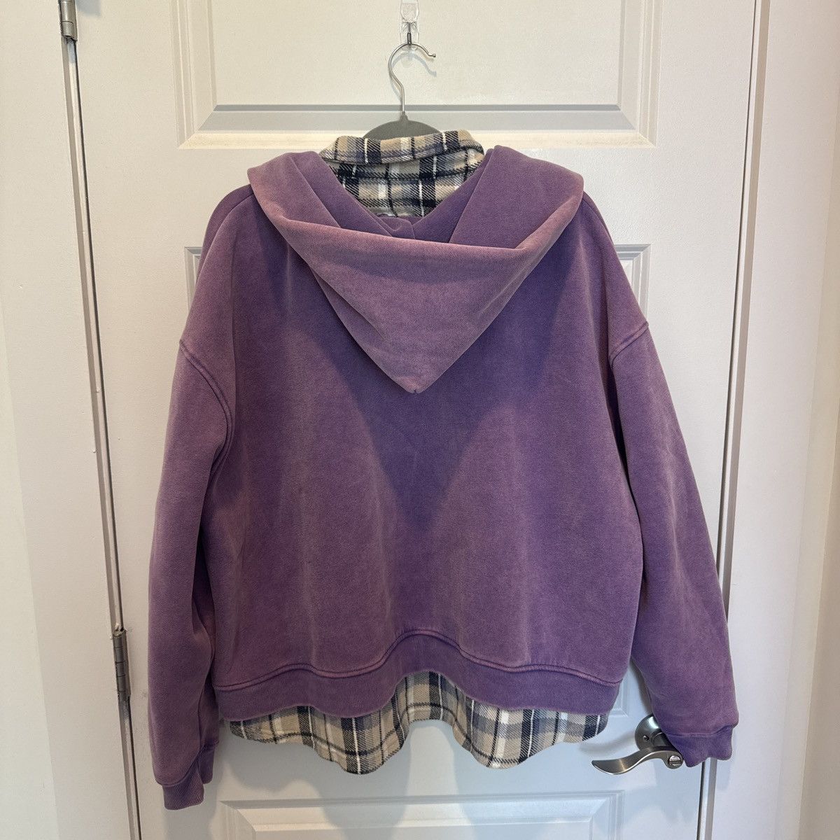 The GV Gallery Gv Gallery Purple Flannel Zip Up Hoodie Size US M / EU 48-50 / 2 - 2 Thumbnail