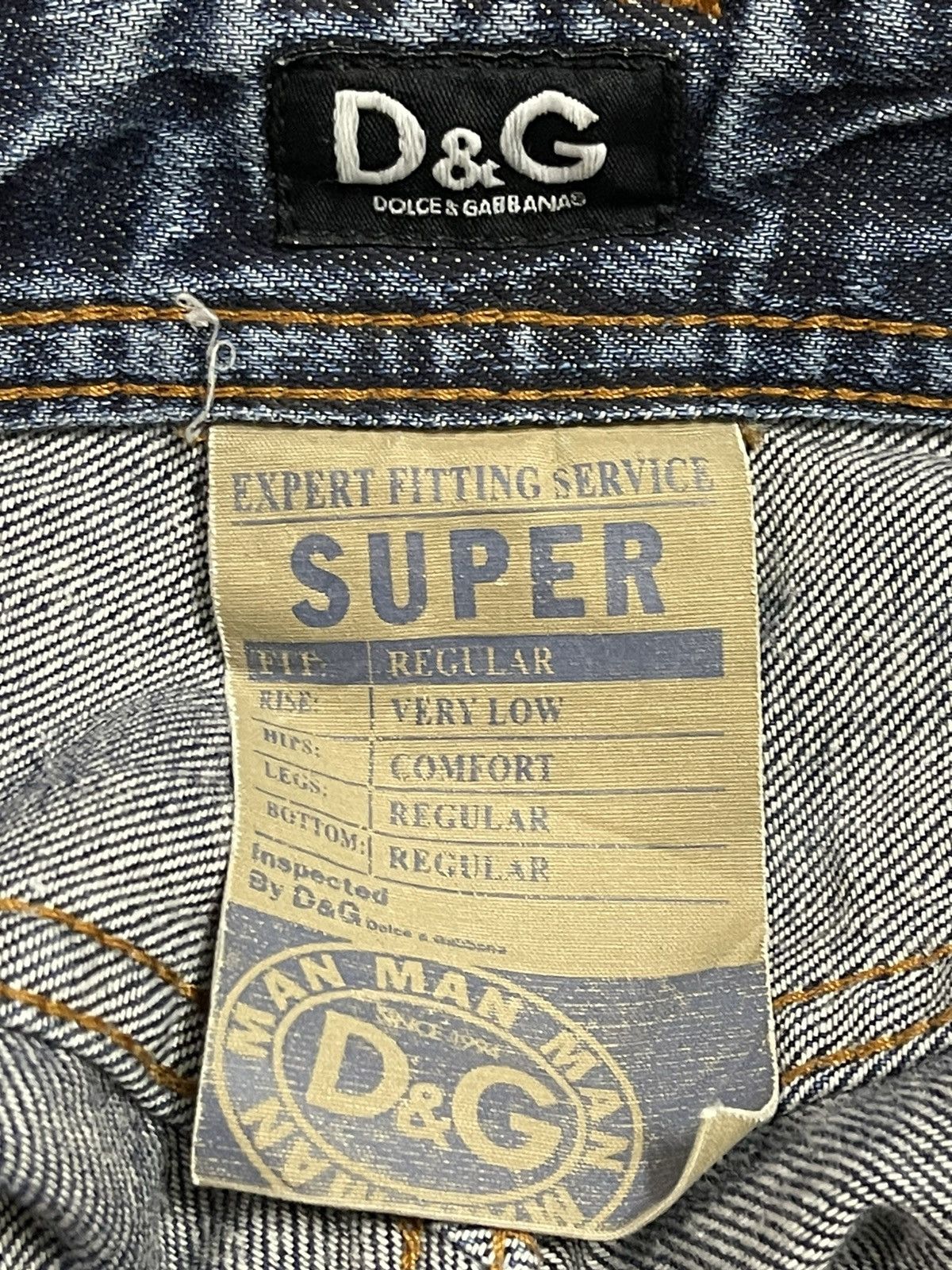 Dolce & Gabbana Vintage Dolce Gabbana Blue Faded Wash Distress Jeans Size US 35 - 9 Thumbnail