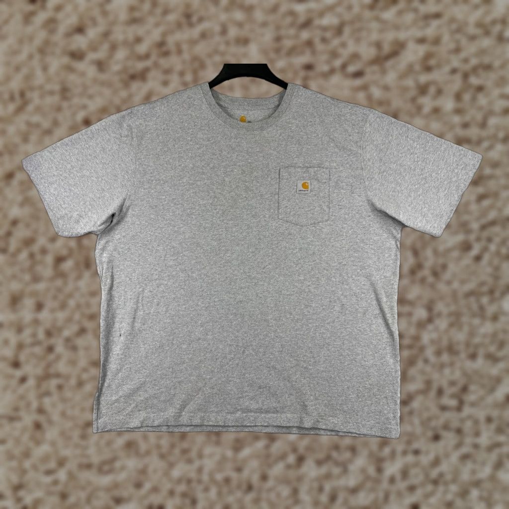 Carhartt Carhartt Shirt Mens 2XL Heather Gray Short Sleeve Pocket Crew Cotton Blend T-Shirt Size US XXL / EU 58 / 5 - 1 Thumbnail