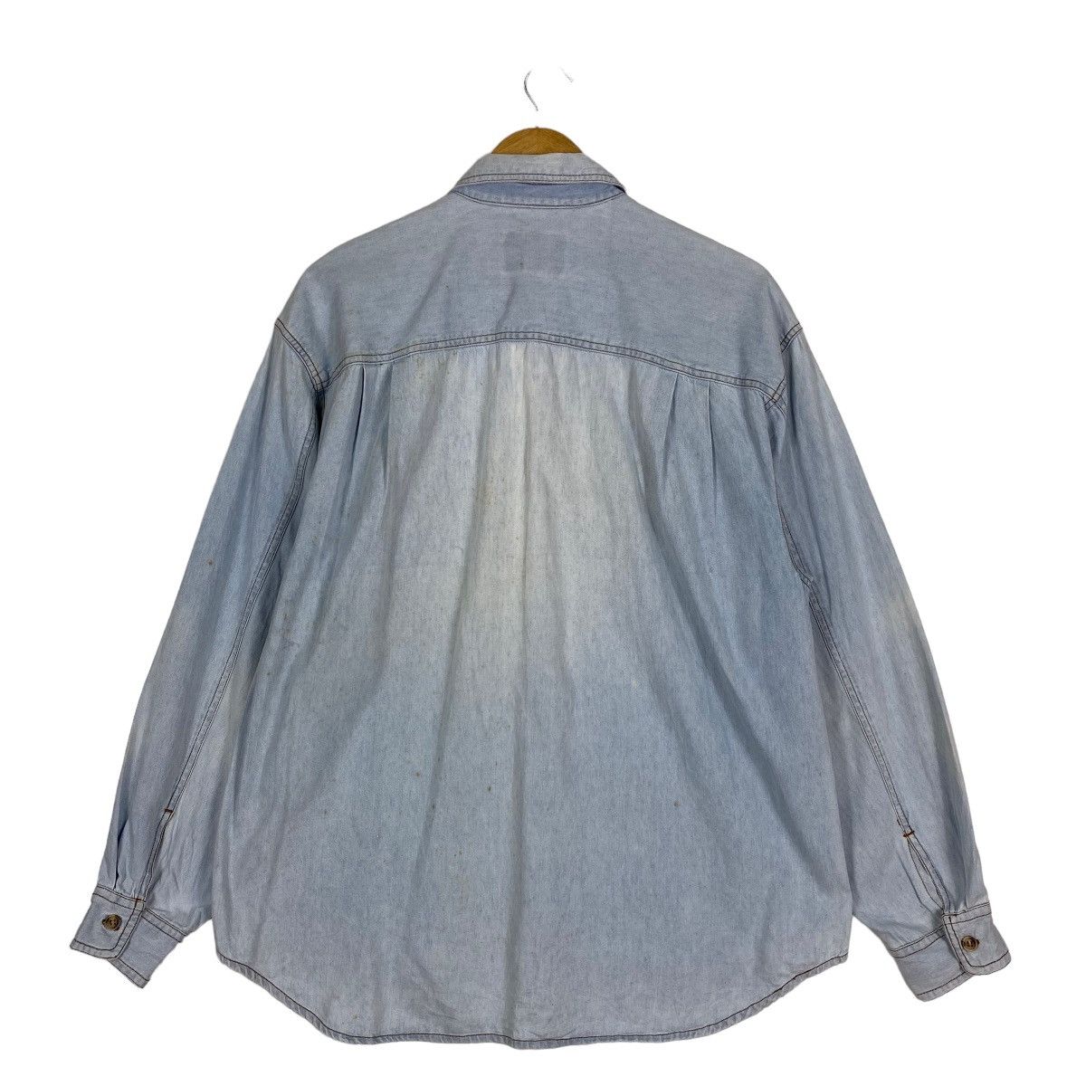 Japanese Brand Durghscott Denim Shirt Size US M / EU 48-50 / 2 - 10 Thumbnail
