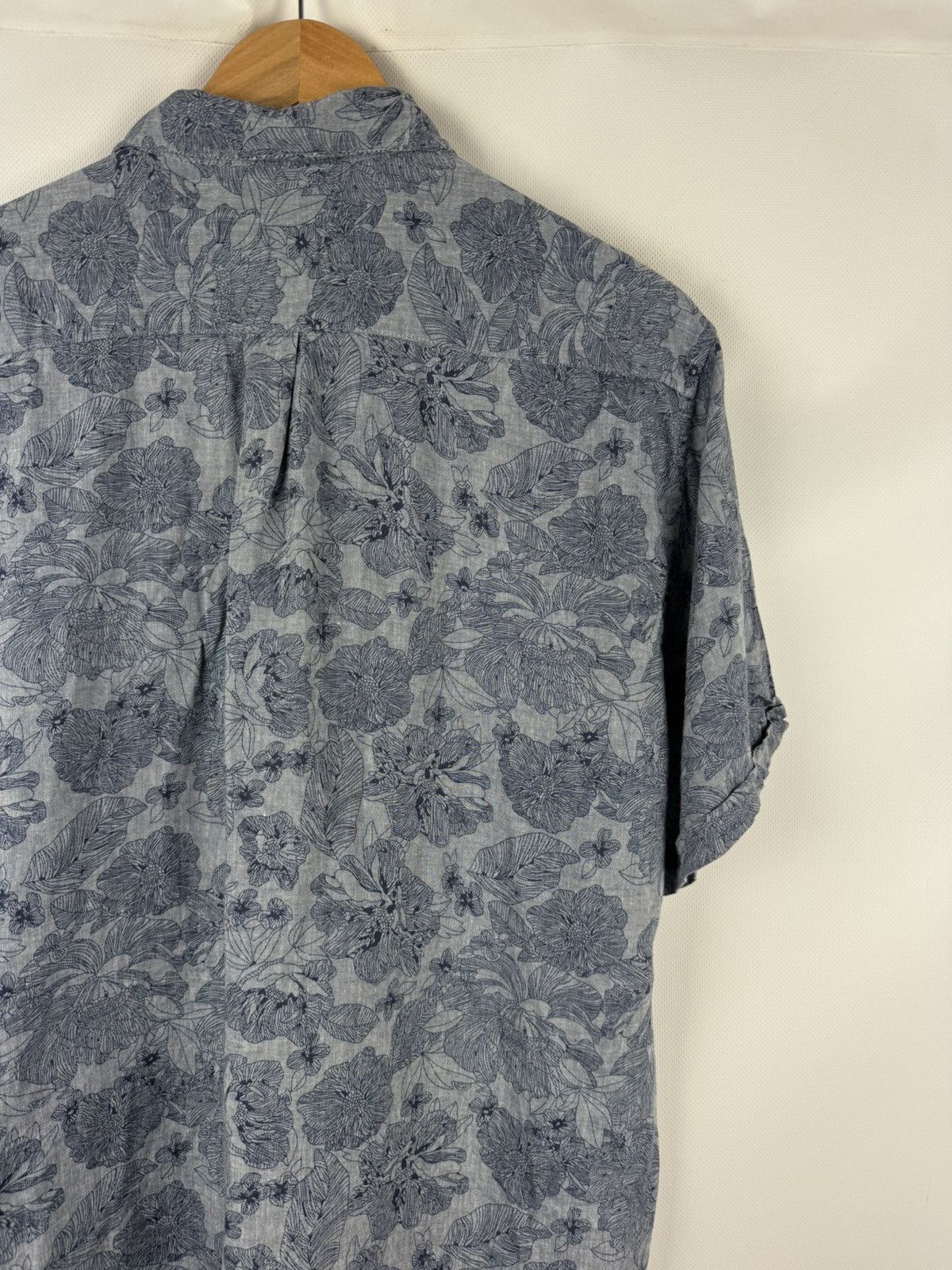Barbour Barbour Lyocell Linen Overprinted Button Up Hawaiian Shirt Size US XL / EU 56 / 4 - 19 Thumbnail