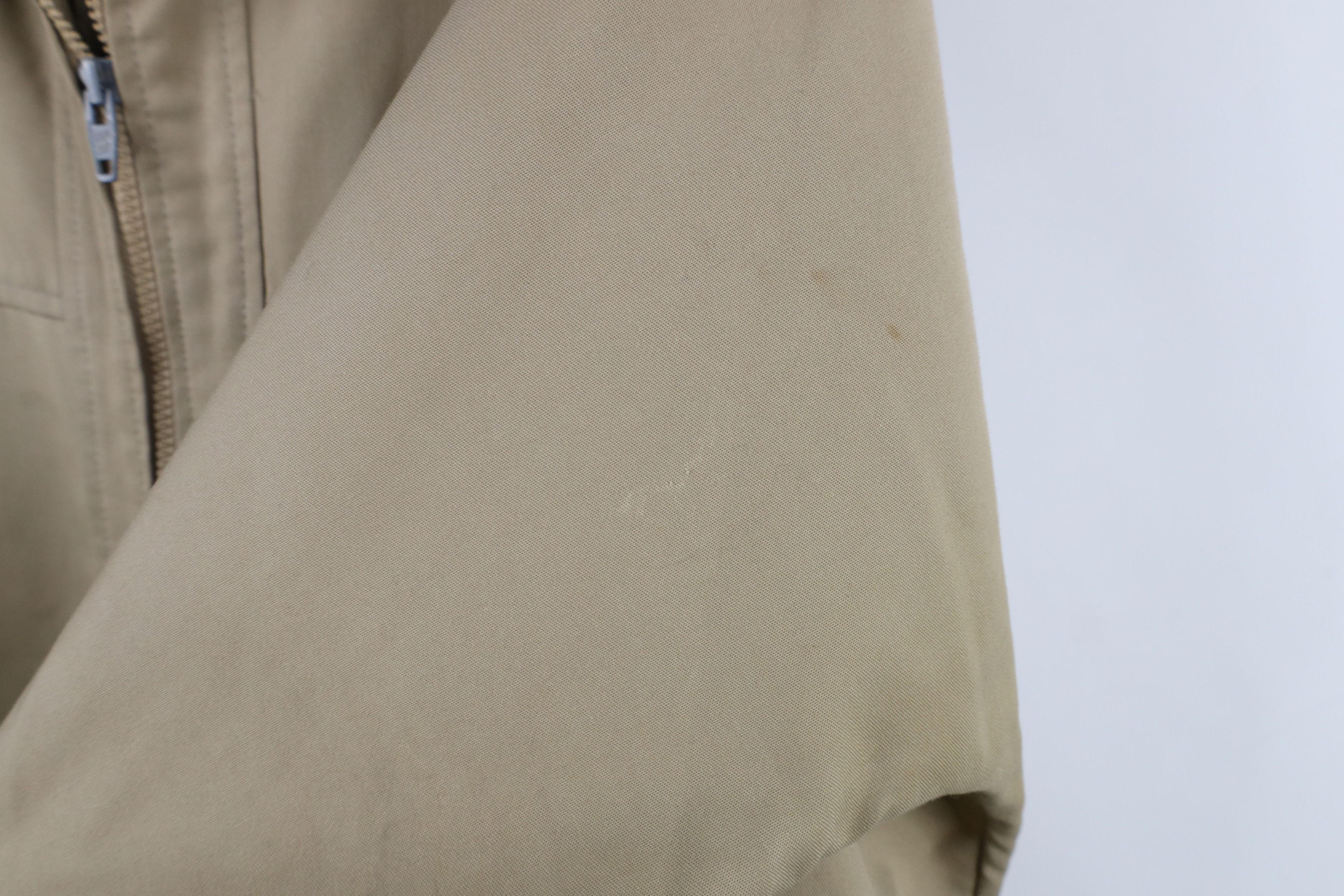 Vintage Vintage 70s Streetwear Full Zip Bomber Jacket Beige Khaki Size US L / EU 52-54 / 3 - 4 Thumbnail