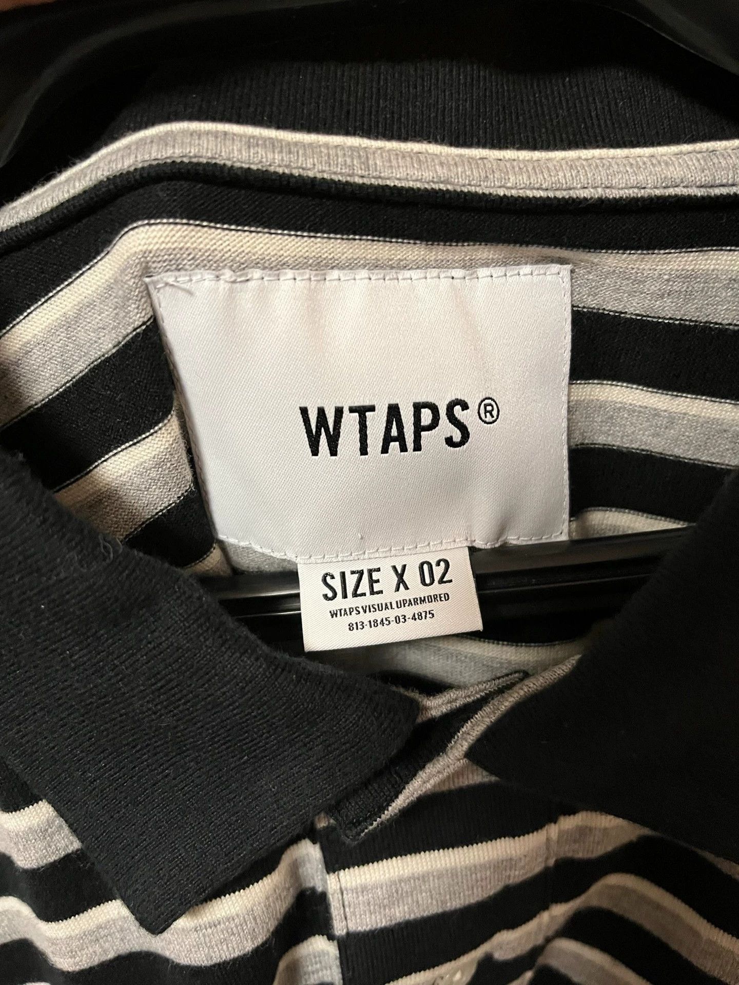 Wtaps WTAPS VASQUE 20SS Black Striped Polo Short Sleeve M Size US M / EU 48-50 / 2 - 7 Thumbnail
