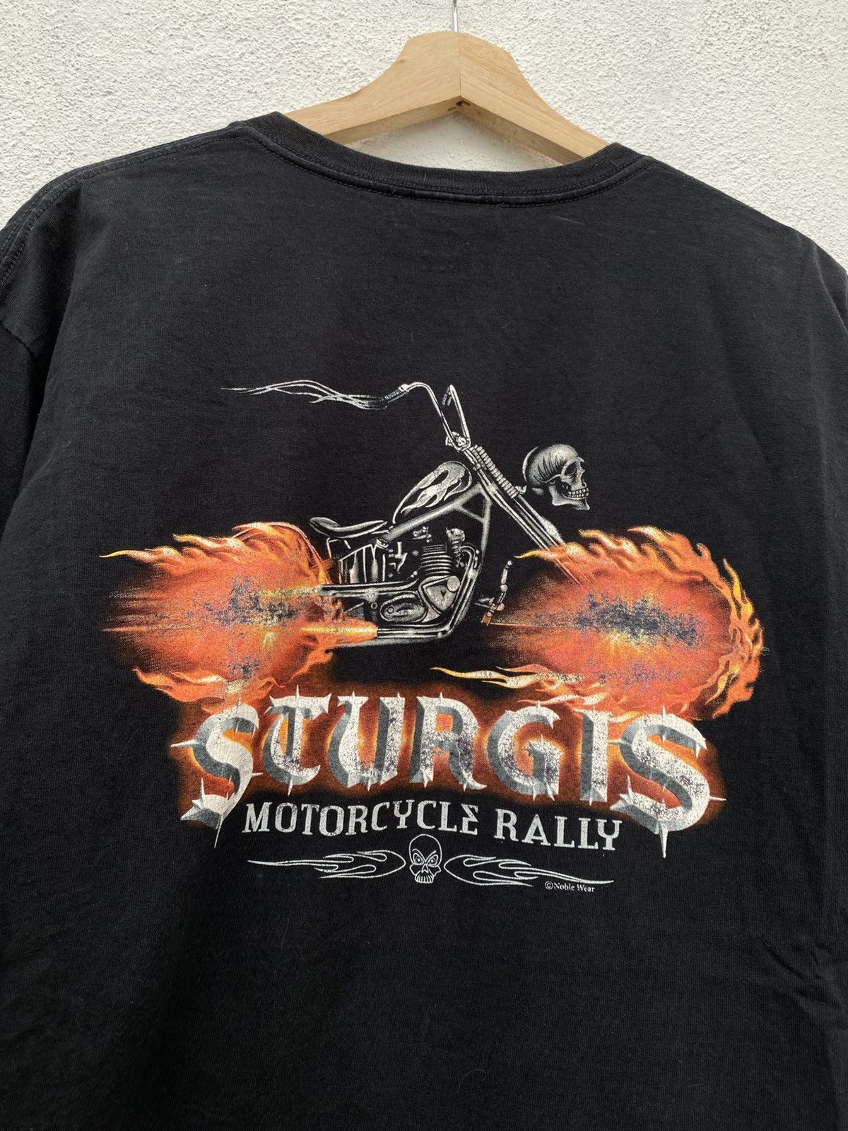 Harley Davidson Vintage Sturgis Ghost Rider Skull Flame Motorcycle Size US L / EU 52-54 / 3 - 1 Thumbnail