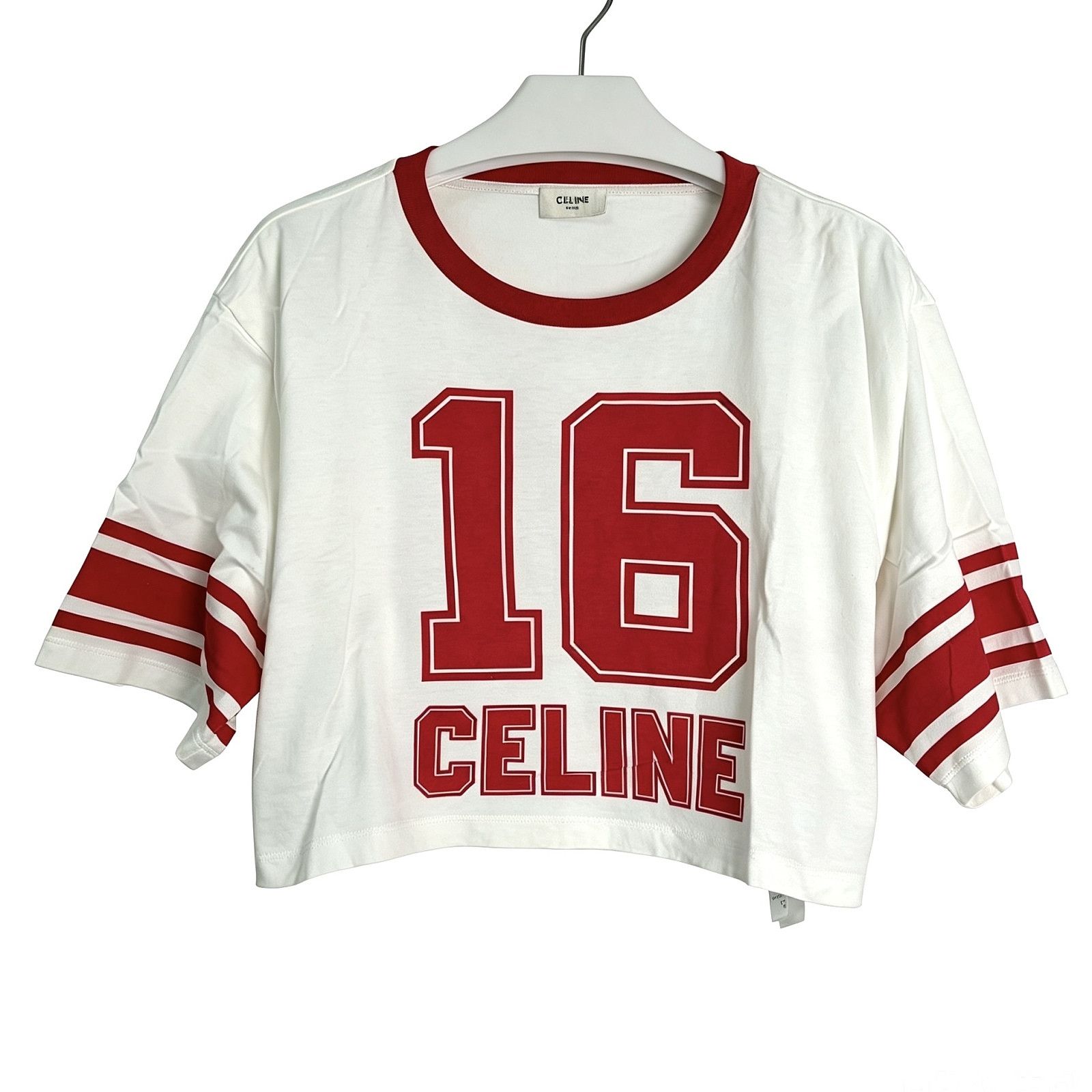 Celine Celine 16 Logo Crop Top Size M Size M / US 6-8 / IT 42-44 - 1 Thumbnail