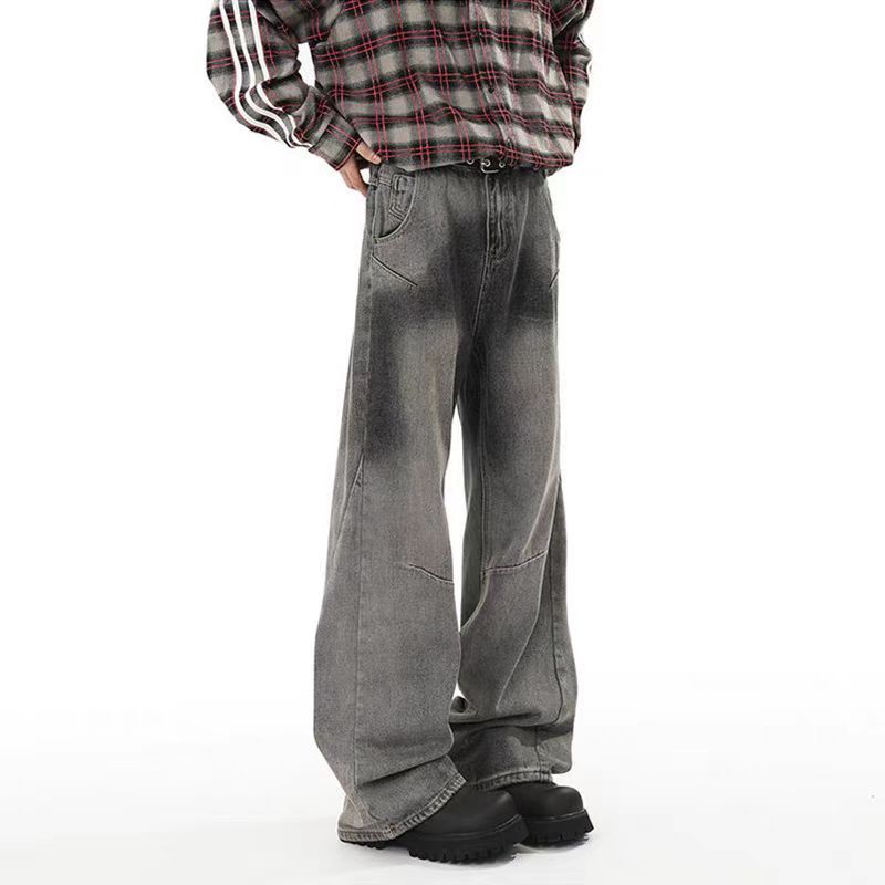 Japanese Brand × Jean Vintage washed street Y2K wide leg jeans Size US 32 / EU 48 - 3 Thumbnail