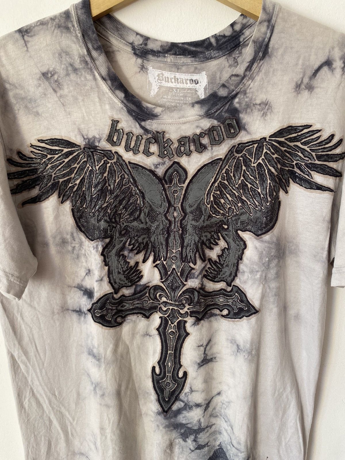 If Six Was Nine × Japanese Brand × Le Grande Bleu (L.G.B.) Buckaroo skull & wings ifsixwasnine styled Size US XL / EU 56 / 4 - 2 Thumbnail