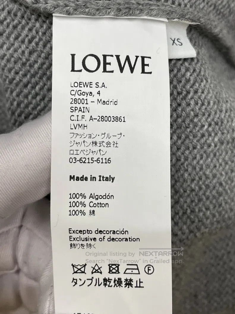 Loewe Loewe Gray Cotton Sweater Size XS / US 0-2 / IT 36-38 - 6 Thumbnail