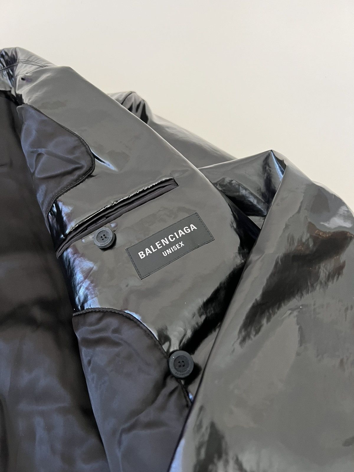 Balenciaga Balenciaga Crinkled coated-cotton jacket Size US M / EU 48-50 / 2 - 11 Thumbnail