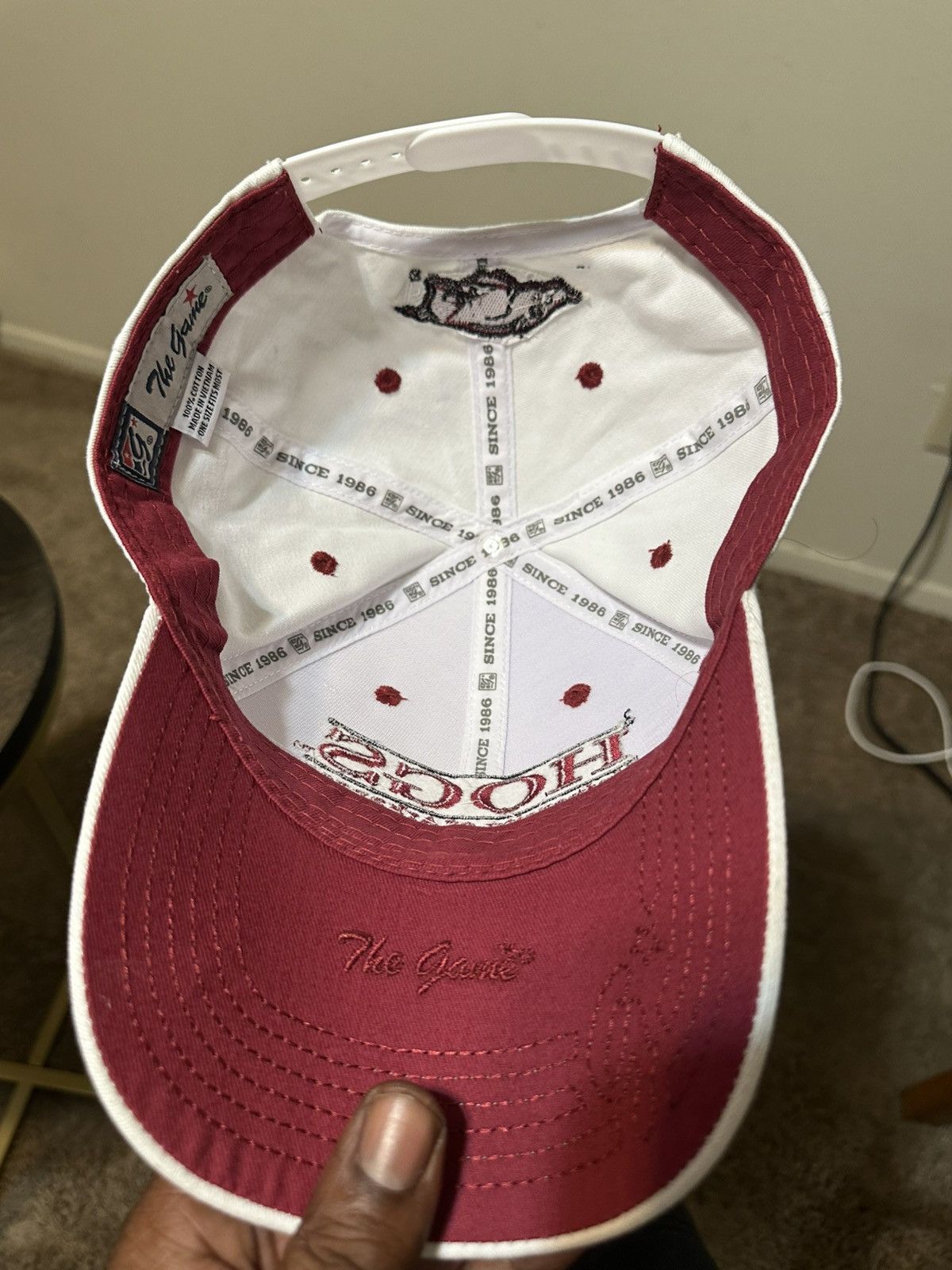 NCAA Vintage NCAA Arkansas University “HOGS” hat 90s Size ONE SIZE - 7 Thumbnail