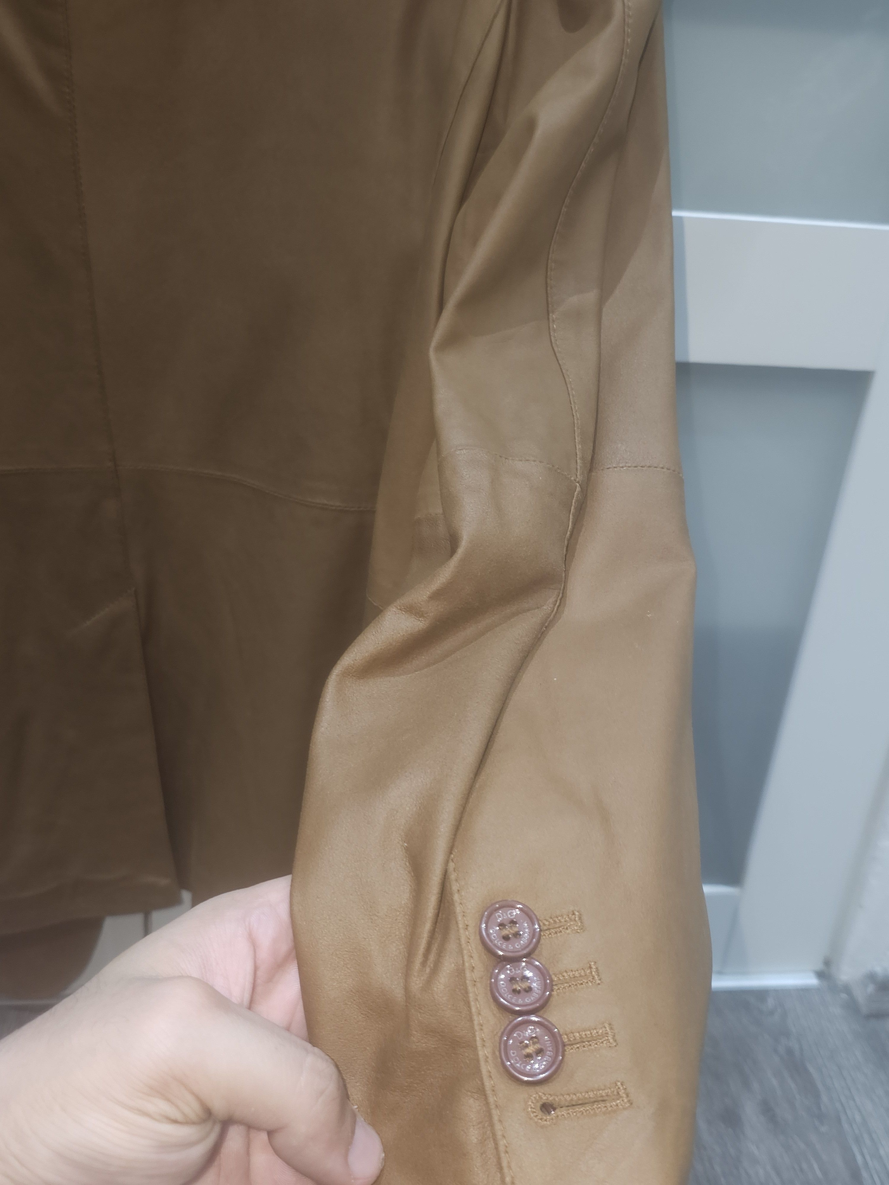 Dolce & Gabbana Authentic Vintage D&G Leather Blazer Size 38R - 8 Thumbnail