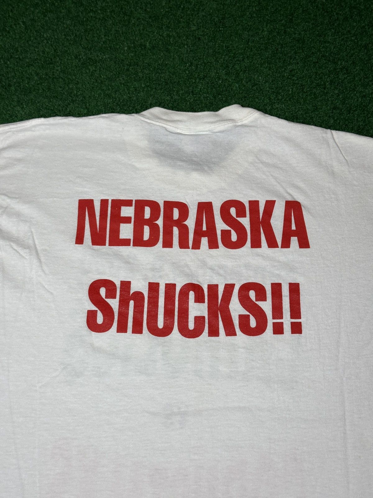 Vintage Vtg Notre Dame Catholic Football Nebraska Shucks XL T Shirt Size US XL / EU 56 / 4 - 2 Thumbnail