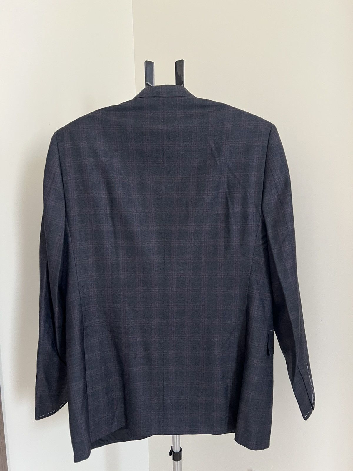 Brioni Brioni Size 42R US / 52R IT Navy Windowpane Cashmere Blazer Size 42R - 4 Thumbnail