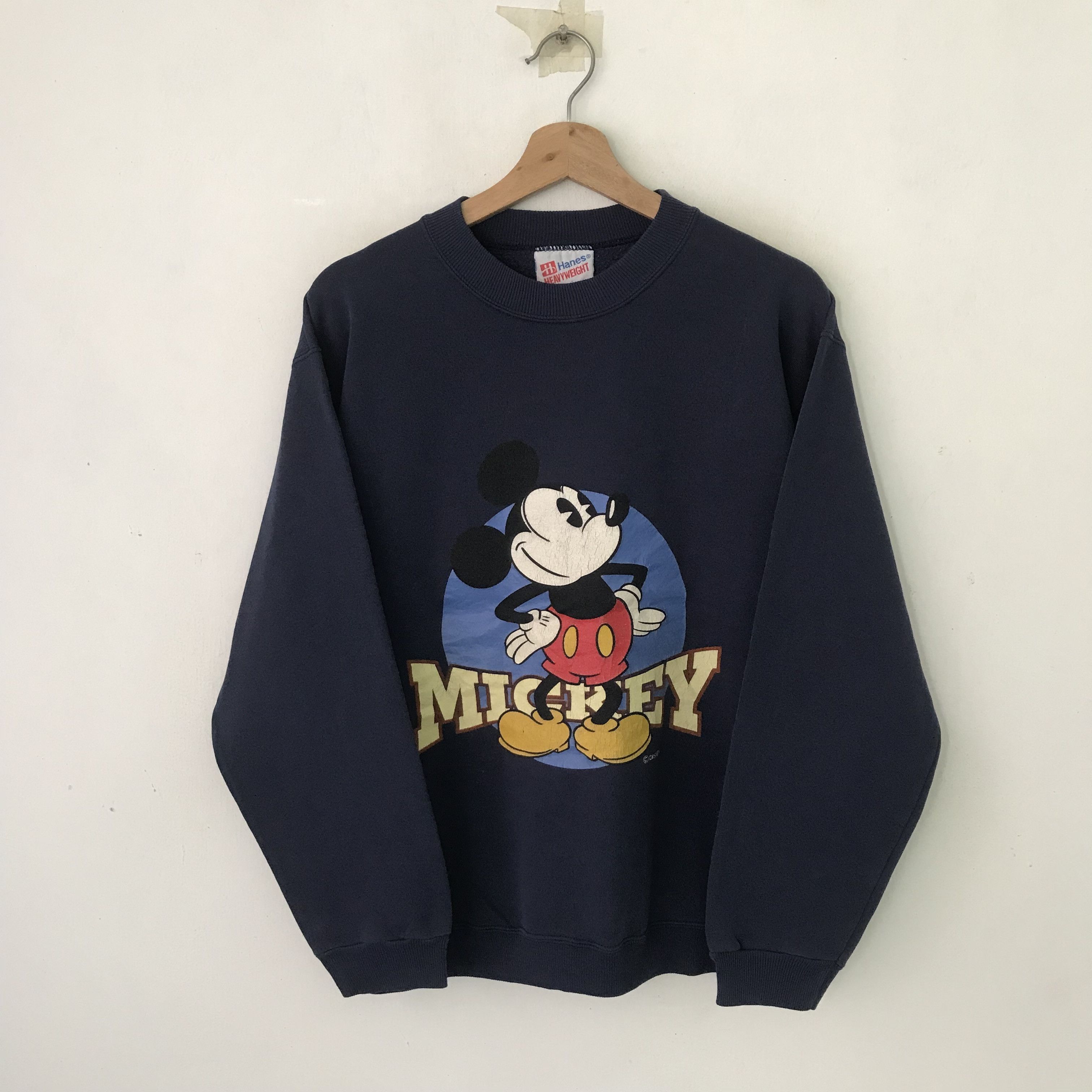 Mickey Mouse Vintage 90's Mickey Mouse Blue Sweatshirt - 327 Size US S / EU 44-46 / 1 - 1 Thumbnail