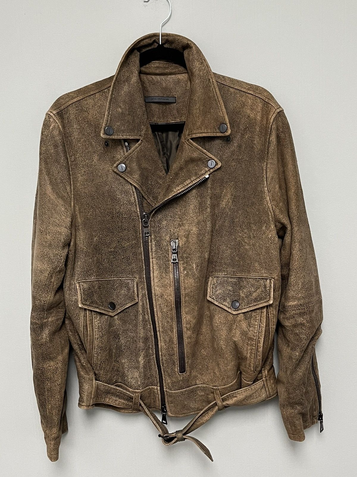 John Varvatos Belted biker jacket. 48 Size US M / EU 48-50 / 2 - 1 Thumbnail