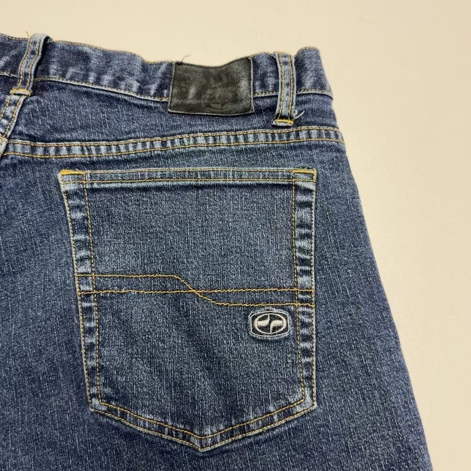 Split Vintage Split Skateboard Jeans Mens 36 Blue Y2K 90s Skater B Size US 36 / EU 52 - 6 Thumbnail