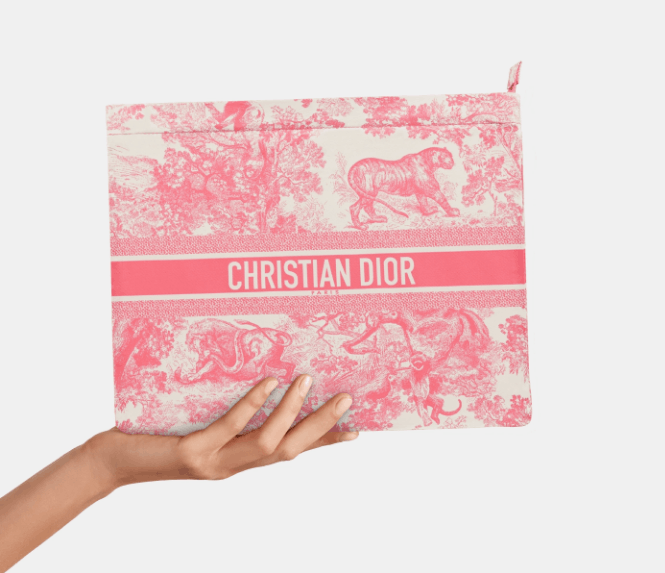 Dior o1w1db10525 S5440O Size : OS / Zipped Pouch in Candy Pink Size ONE SIZE - 5 Thumbnail