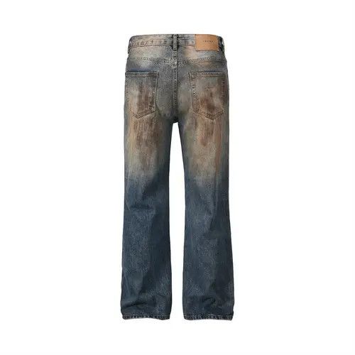 VIBE Punk ink-splashed distressed dirty ripped loose jeans Size US 32 / EU 48 - 2 Thumbnail