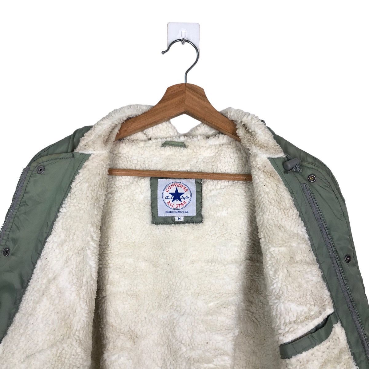 Japanese Brand 90’s VINTAGE OBERSIZED JACKET CONVERSE BOSTON MASS ALL STAR Size US M / EU 48-50 / 2 - 11 Thumbnail