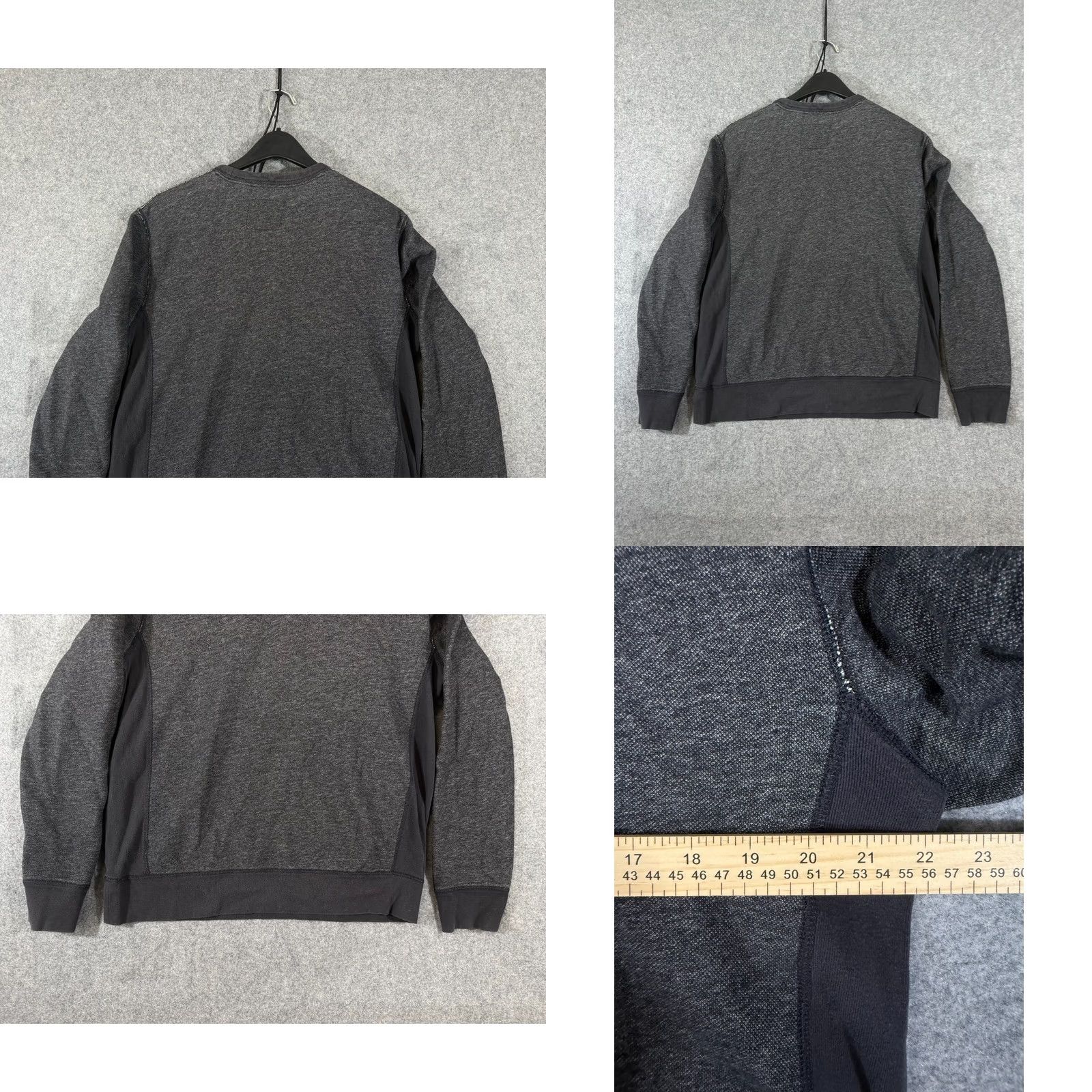 J.Crew J.CREW Sweatshirt Mens M Heather Gray Pullover Crew Neck Fleece Thermal 90s Vintage Regular Clothing Mens Size US M / EU 48-50 / 2 - 8 Thumbnail