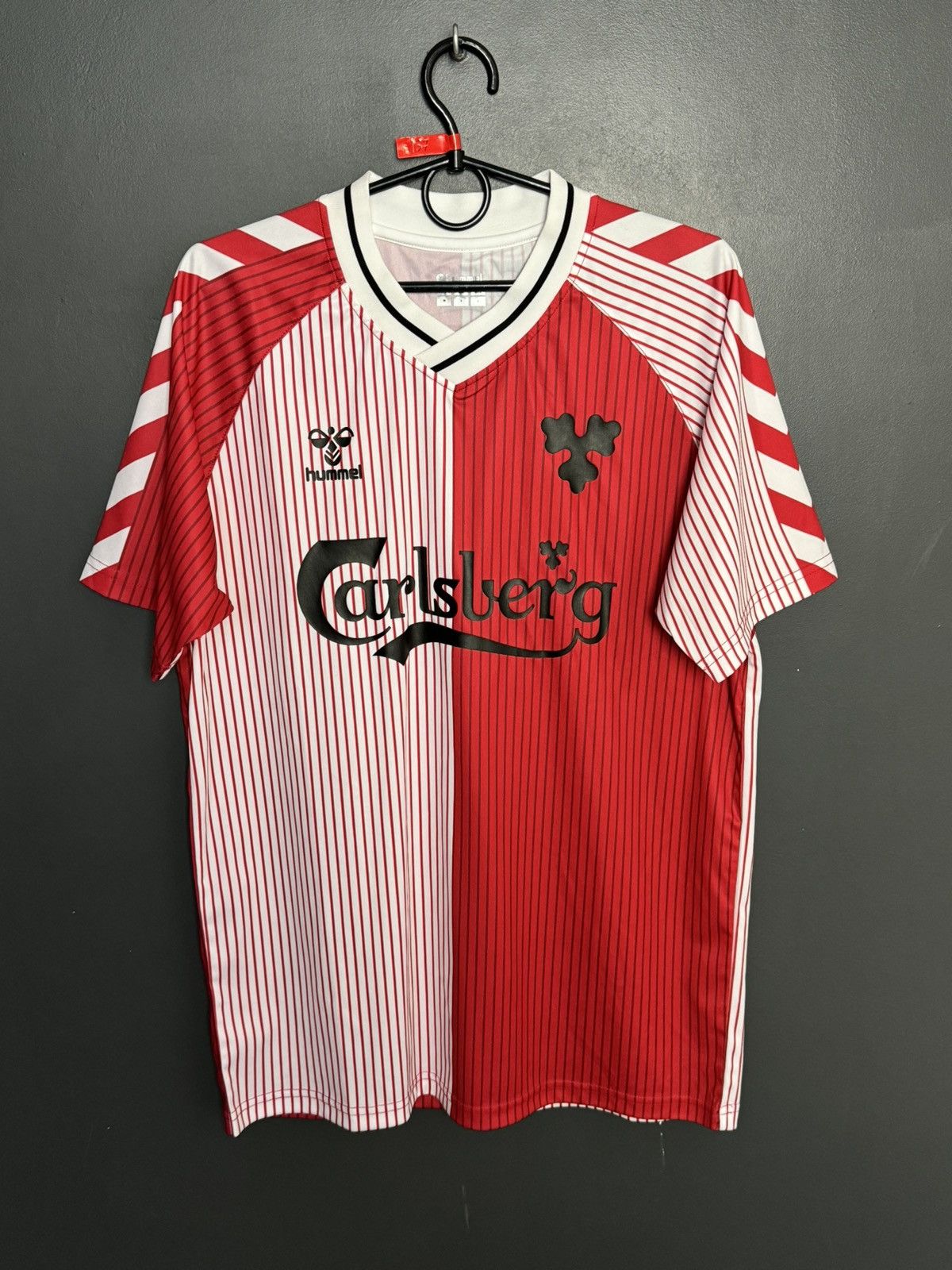 Hummel Denmark National Team 1986 Home Retro Football Jersey Shirt Size US M / EU 48-50 / 2 - 1 Thumbnail