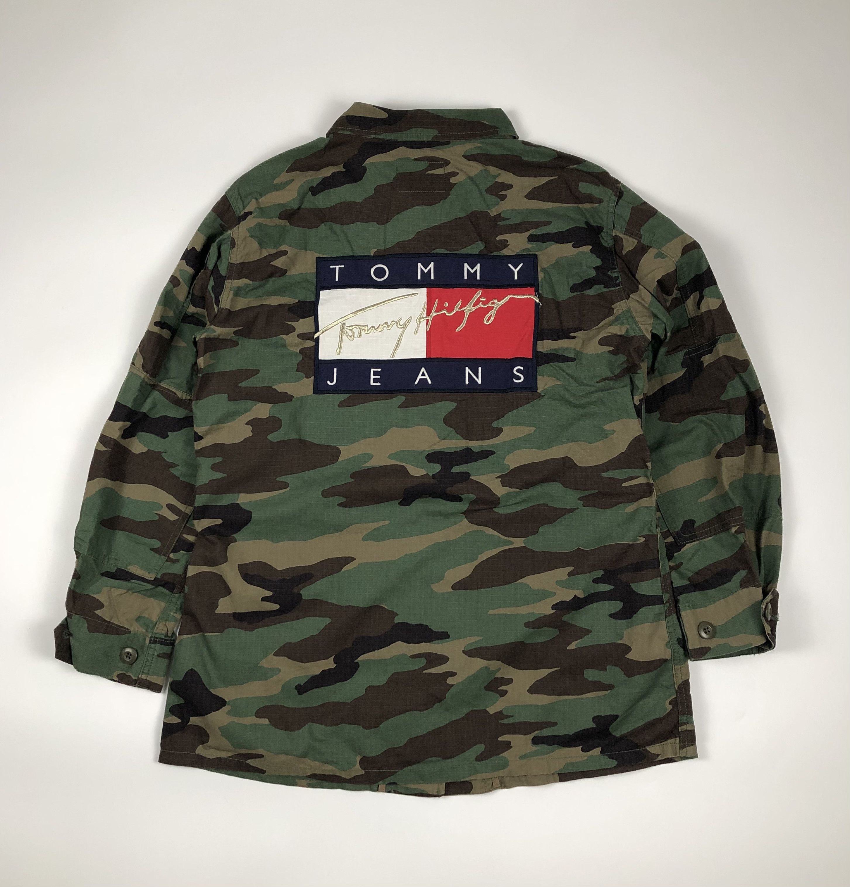 Tommy Jeans Tommy Jeans 90s Woodland Camouflage Jacket Size L / US 10 / IT 46 - 5 Thumbnail