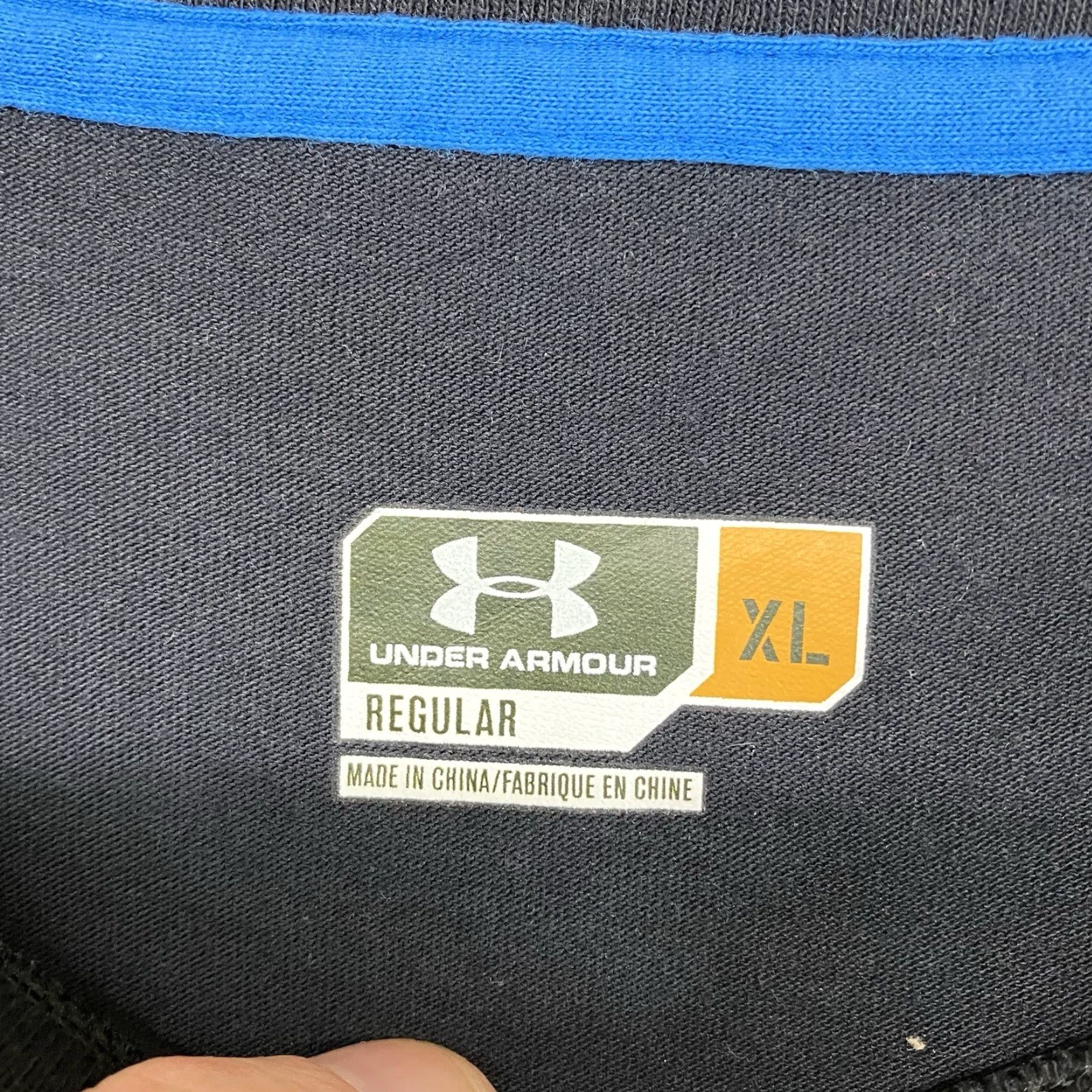 Under Armour Under Armour Shirt Mens XL Black UA Camo Logo Active Athletic Casual Short Sleeve Crew Neck Lightweight Breathable Stretch Marine? Size US XL / EU 56 / 4 - 4 Thumbnail