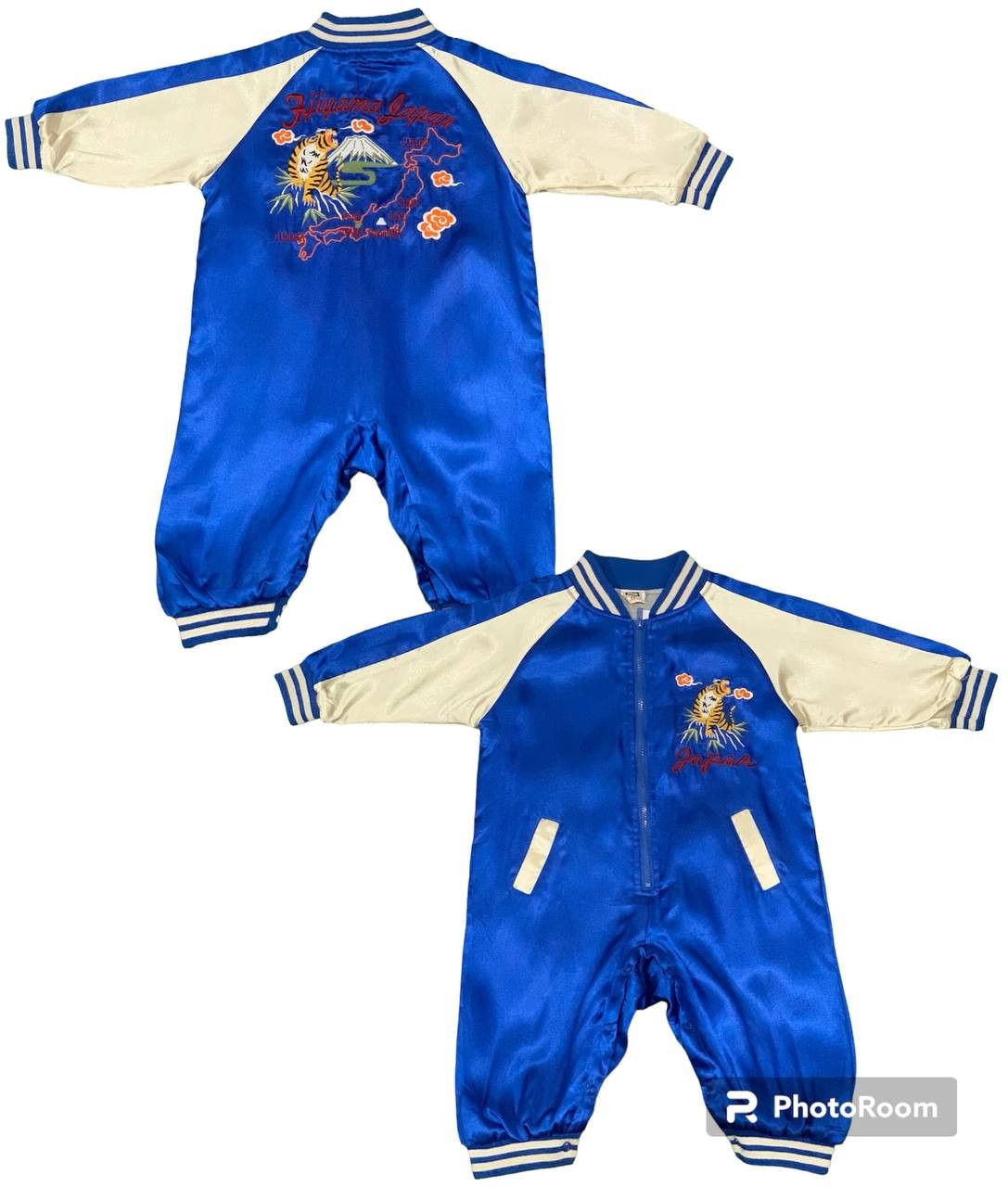 Vintage OVERALL SUKAJAN TIGER JAPAN jacket for kids