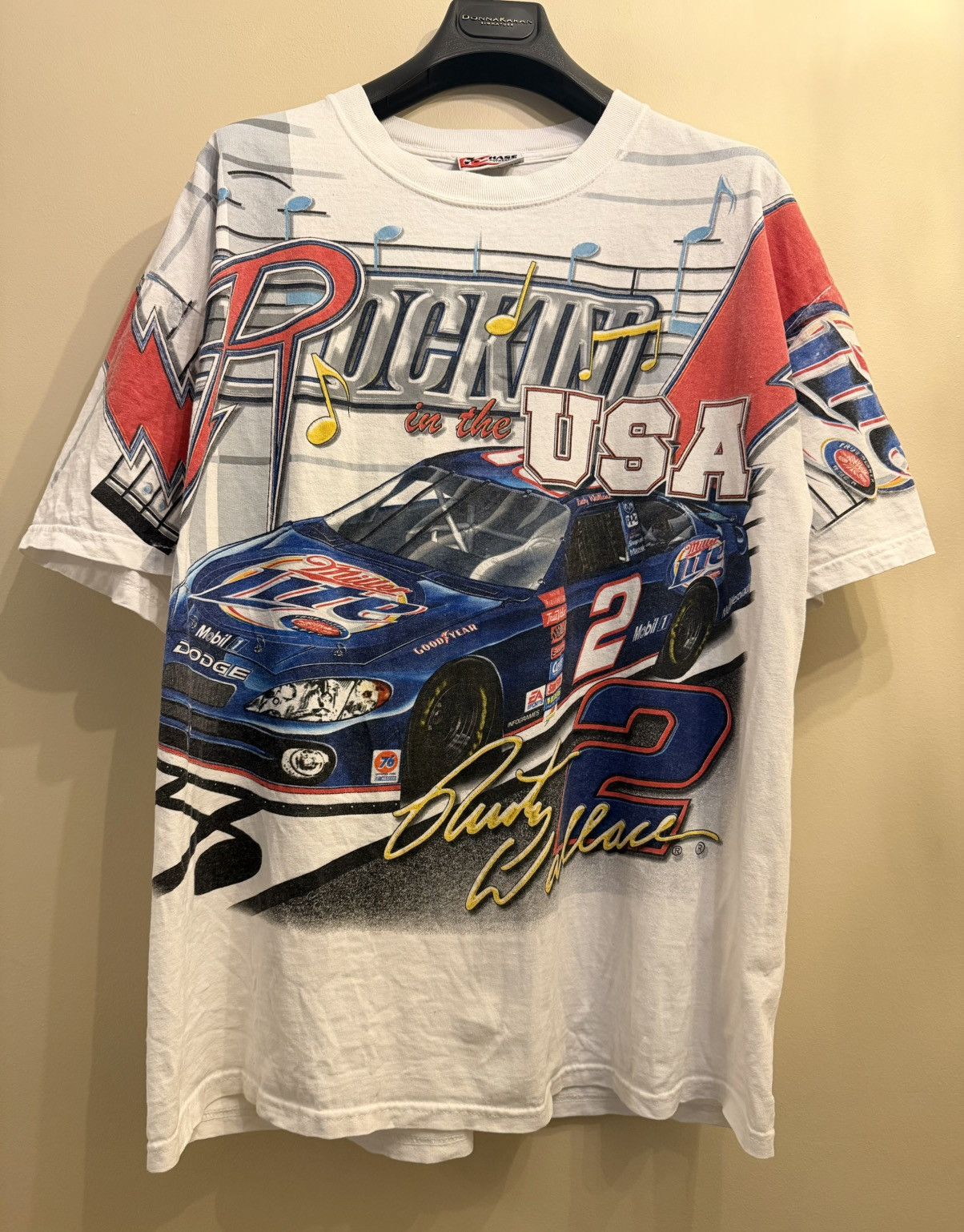 Vintage VINTAGE NASCAR Total print Shirt RUSTY WALLACE Racing L Size US L / EU 52-54 / 3 - 1 Thumbnail