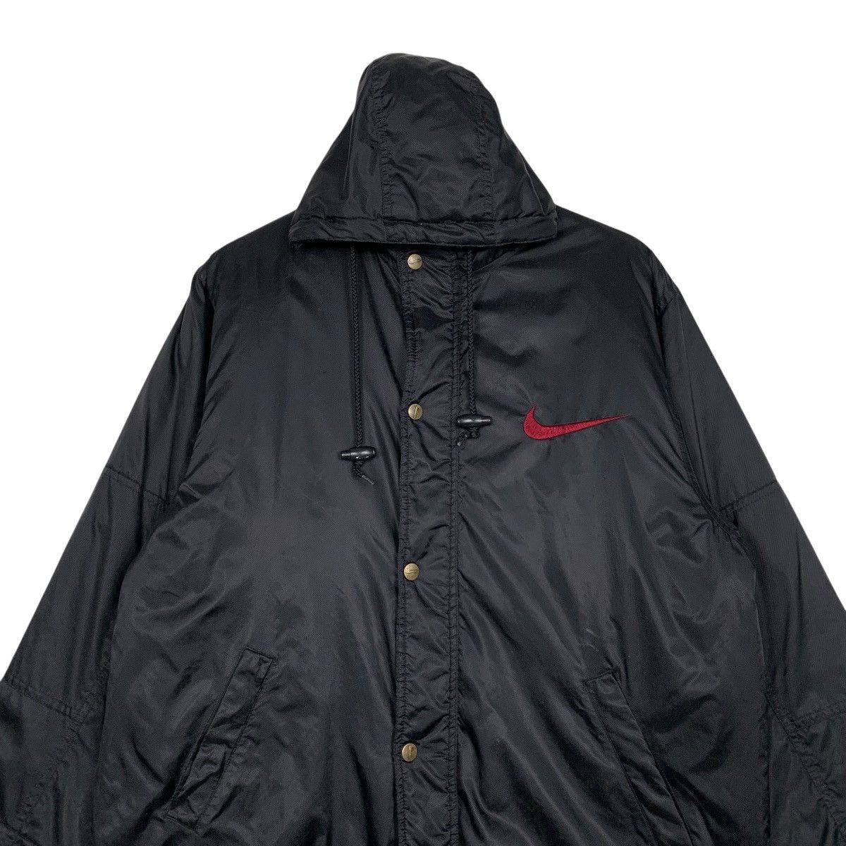 Nike Vtg Nike Swoosh Big Logo Windbreaker Jacket Size US S / EU 44-46 / 1 - 3 Thumbnail