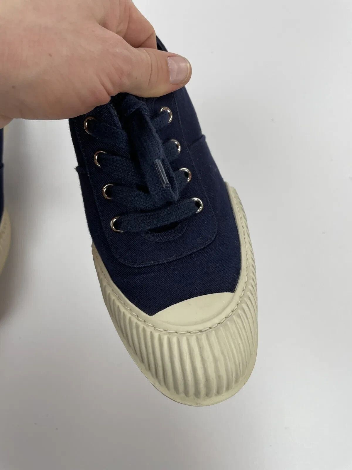 Prada Prada Women Canvas Sneaker Rubber Sole 2014 Size US 8 / IT 38 - 6 Thumbnail