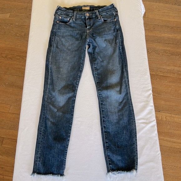 MOTHER Mother Looker Ankle Fray Jeans Size 24" / US 00 / IT 34 - 1 Thumbnail