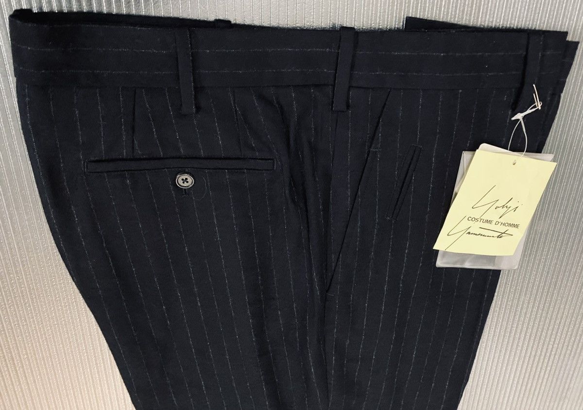Yohji Yamamoto Yohji Yamamoto 🇮🇹 costume D’homme Nero wool felt slacks 5 NWT Size US 39 - 15 Thumbnail
