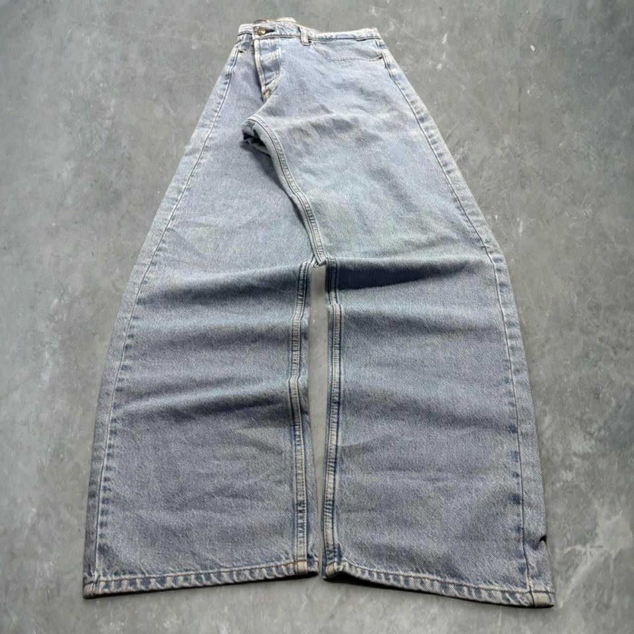Calvin Klein Crazy Vintage Y2K 2000s Grunge Baggy Calvin Klein Grunge Skater Medium Wash Denim Jeans! Size US 36 / EU 52 - 3 Thumbnail