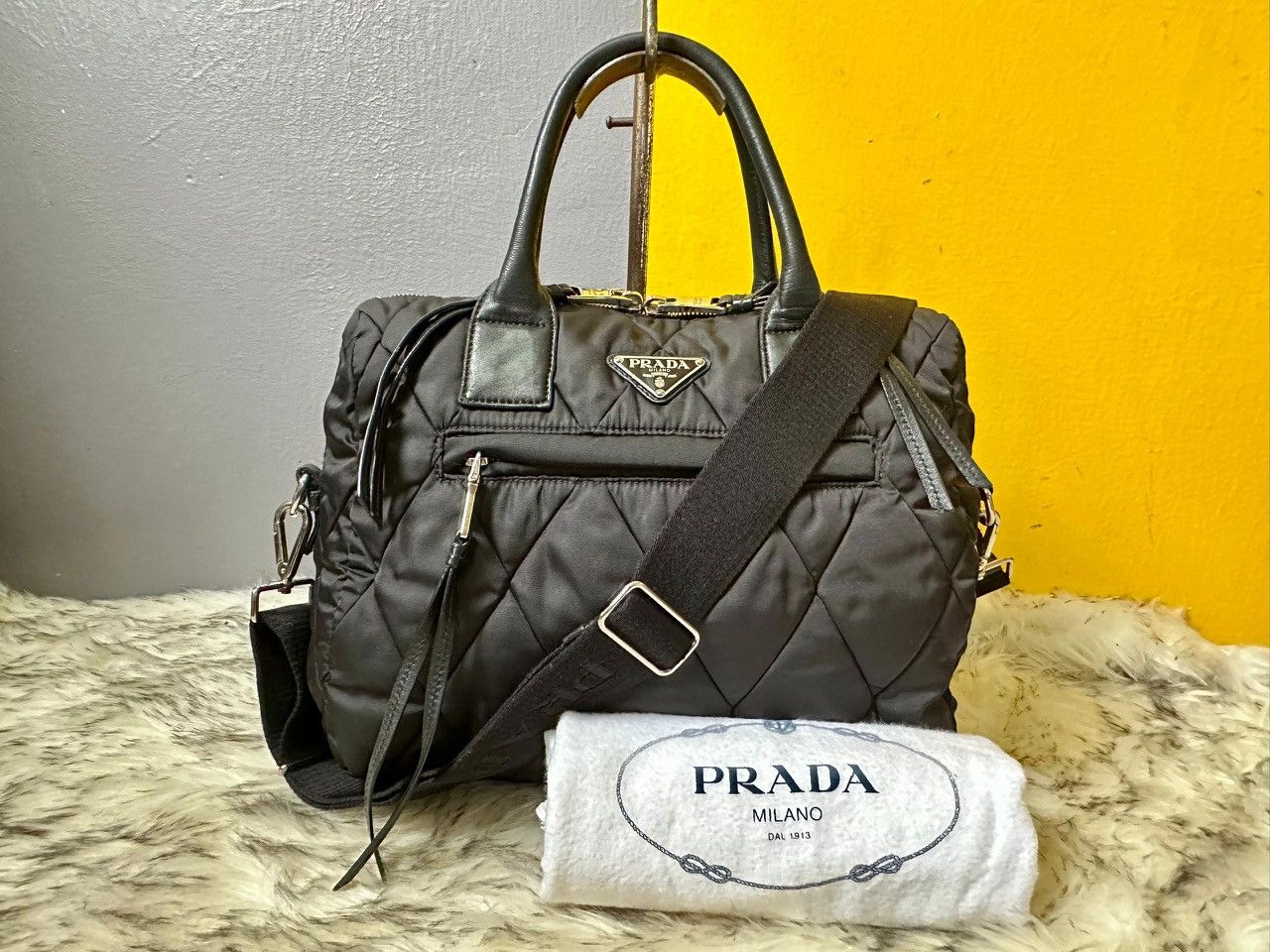 Prada Prada Bomber Convertible Quilted Size ONE SIZE - 1 Thumbnail