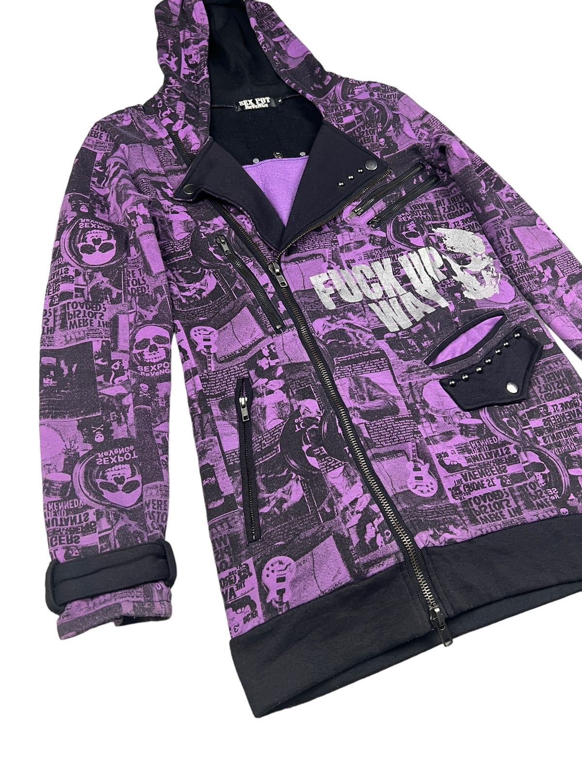 Sex Pot ReVeNGe Sex Pot Revenge Double Collar Zipper Hoodie Jacket Size US S / EU 44-46 / 1 - 5 Thumbnail